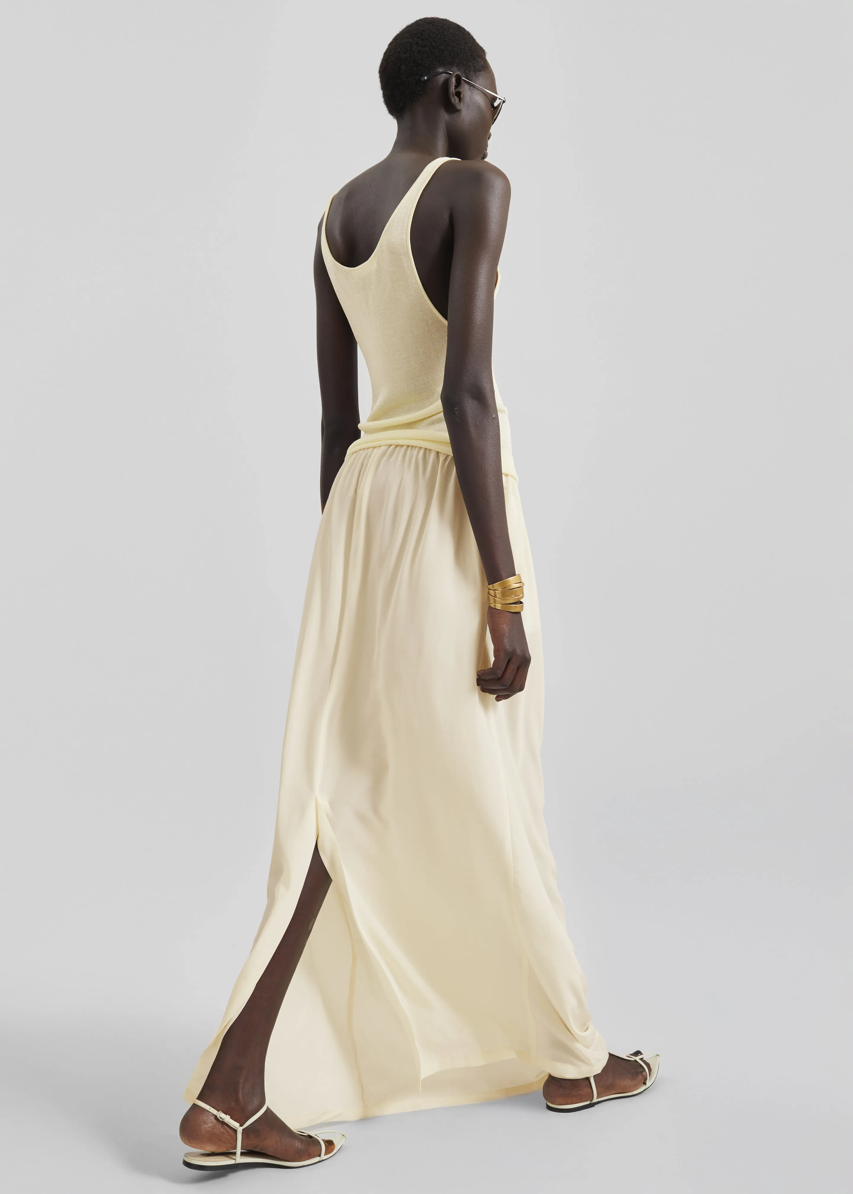 Rivo Knit Tank Top - Pale Yellow sold by Frankie Shop product image thumbnail 5