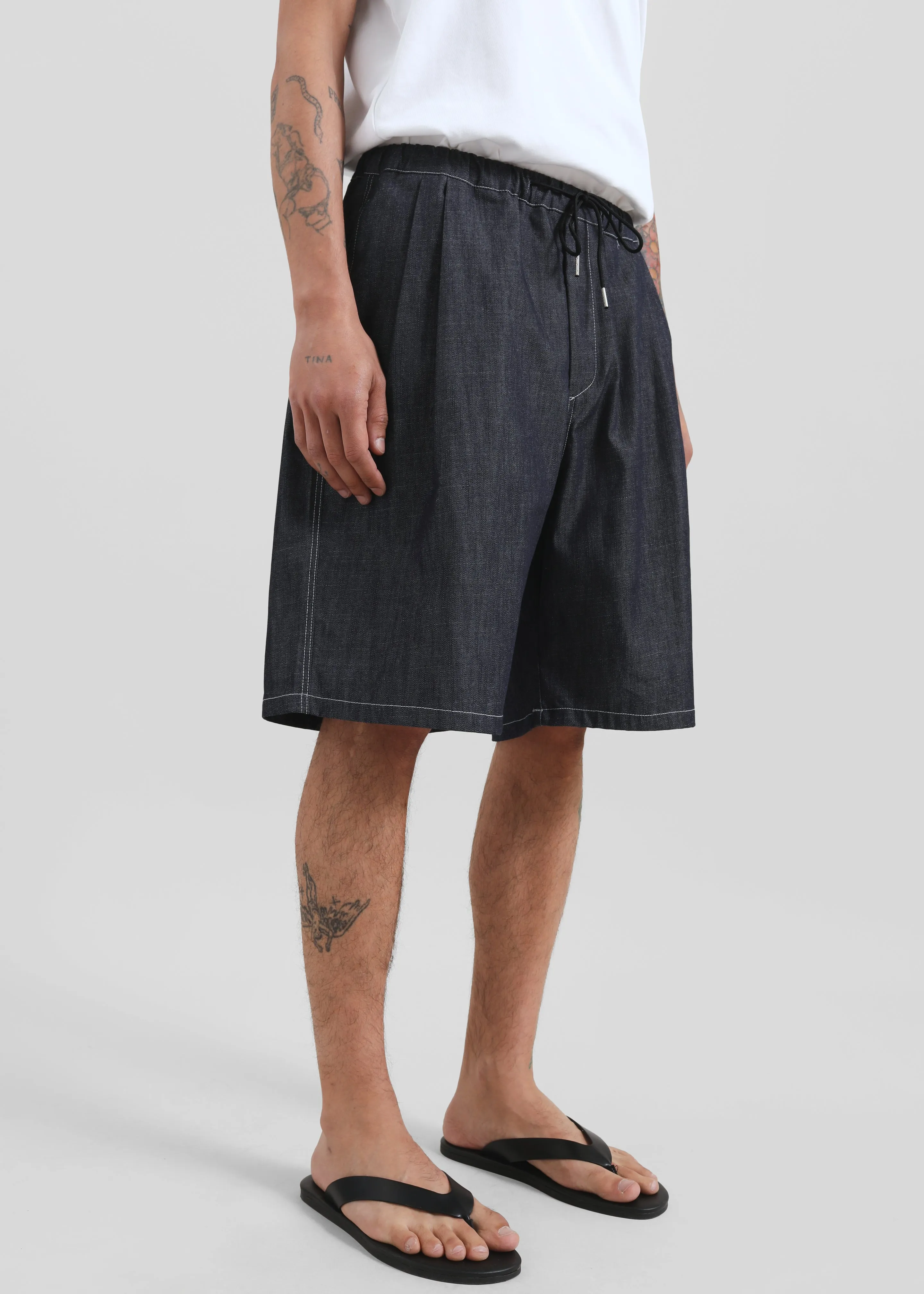 Axton Denim Shorts - Dark Wash sold by Frankie Shop product image thumbnail 4