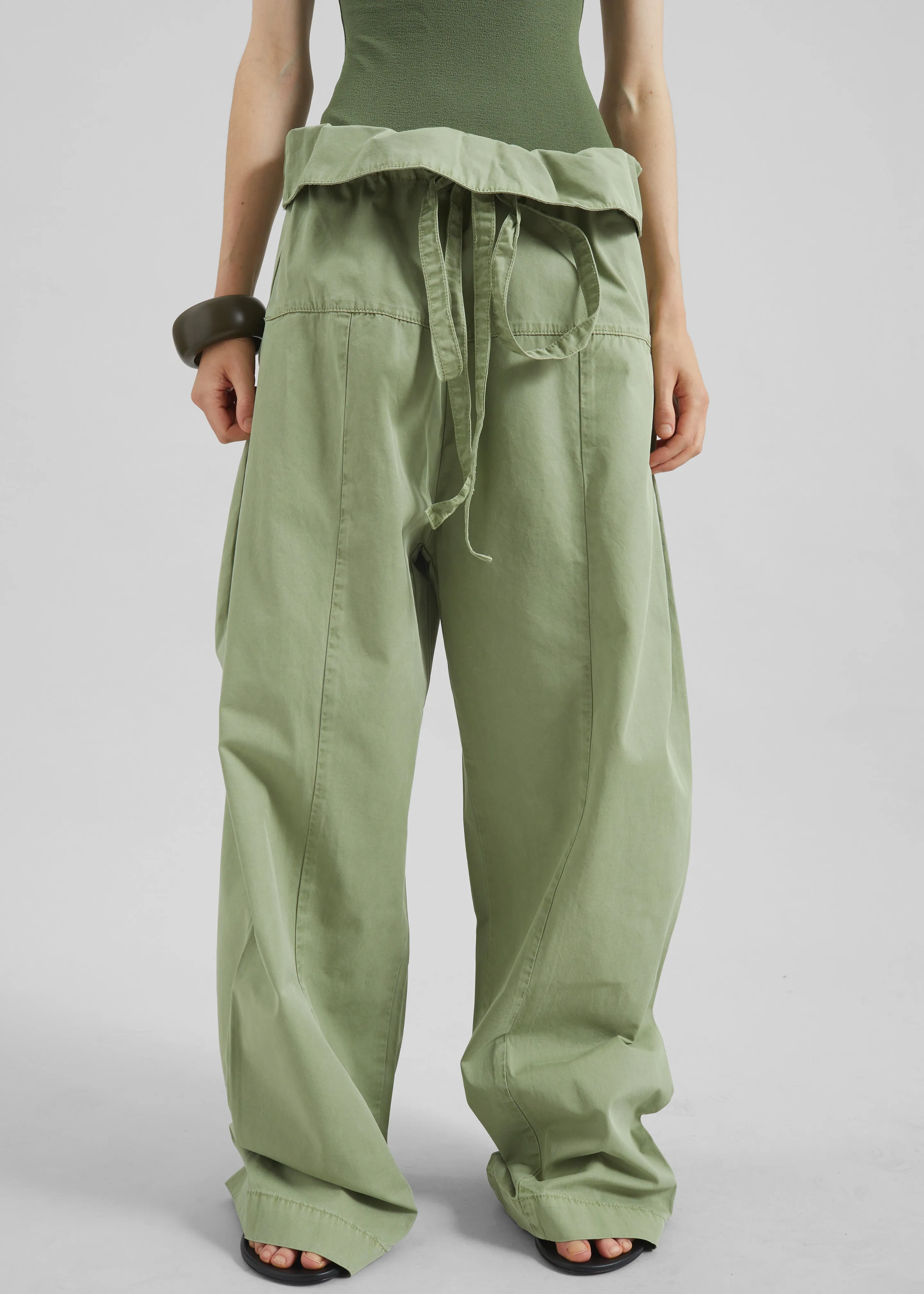 Matteau Fisherman Drawcord Pants - Oregano sold by Frankie Shop product image thumbnail 3