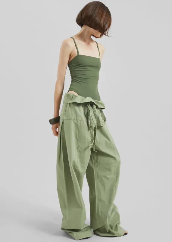 Matteau Fisherman Drawcord Pants - Oregano sold by Frankie Shop