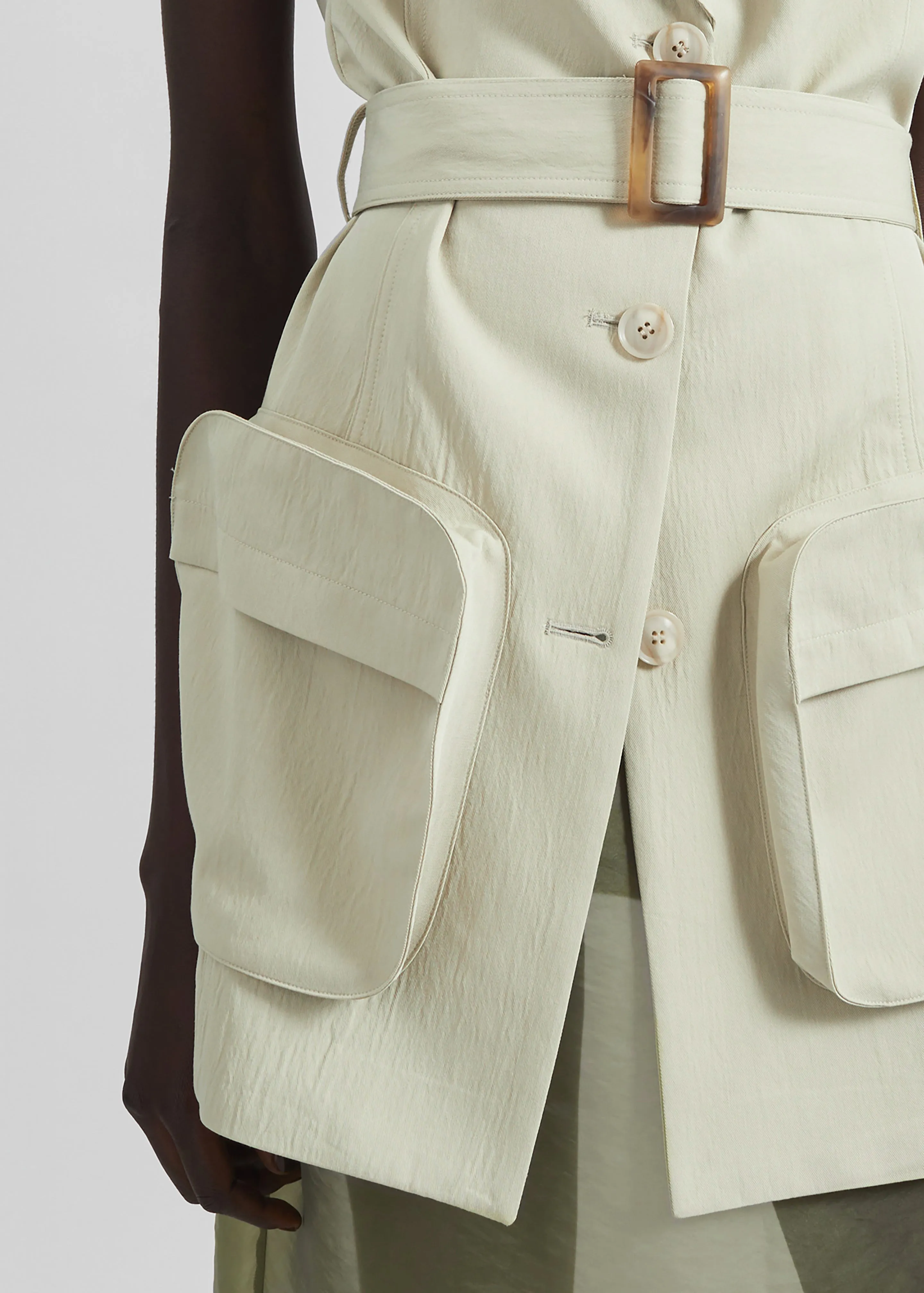 Carral Belted Vest - Pale Green sold by Frankie Shop product image thumbnail 5