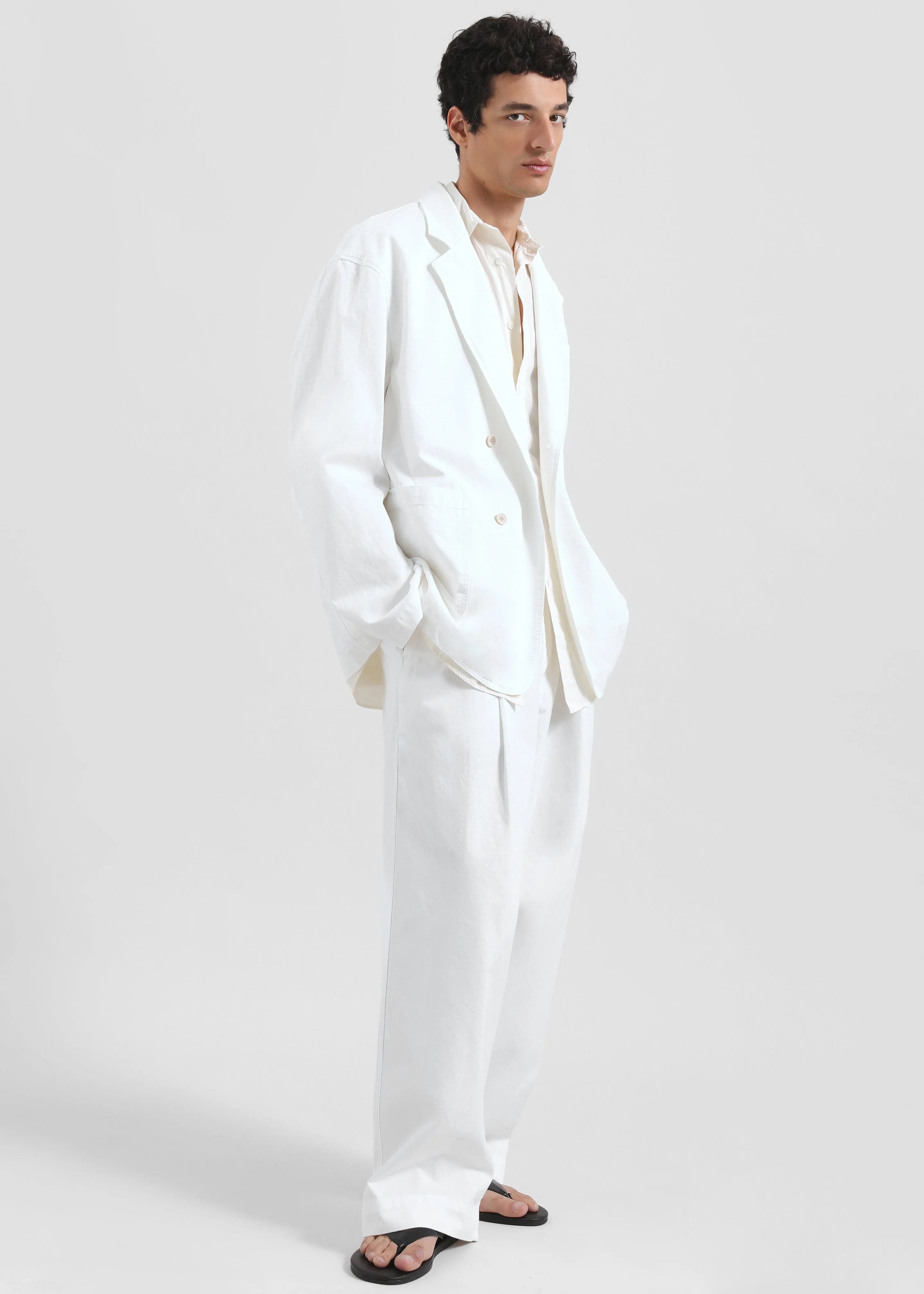 Denaye Cotton Blazer - White sold by Frankie Shop product image thumbnail 2