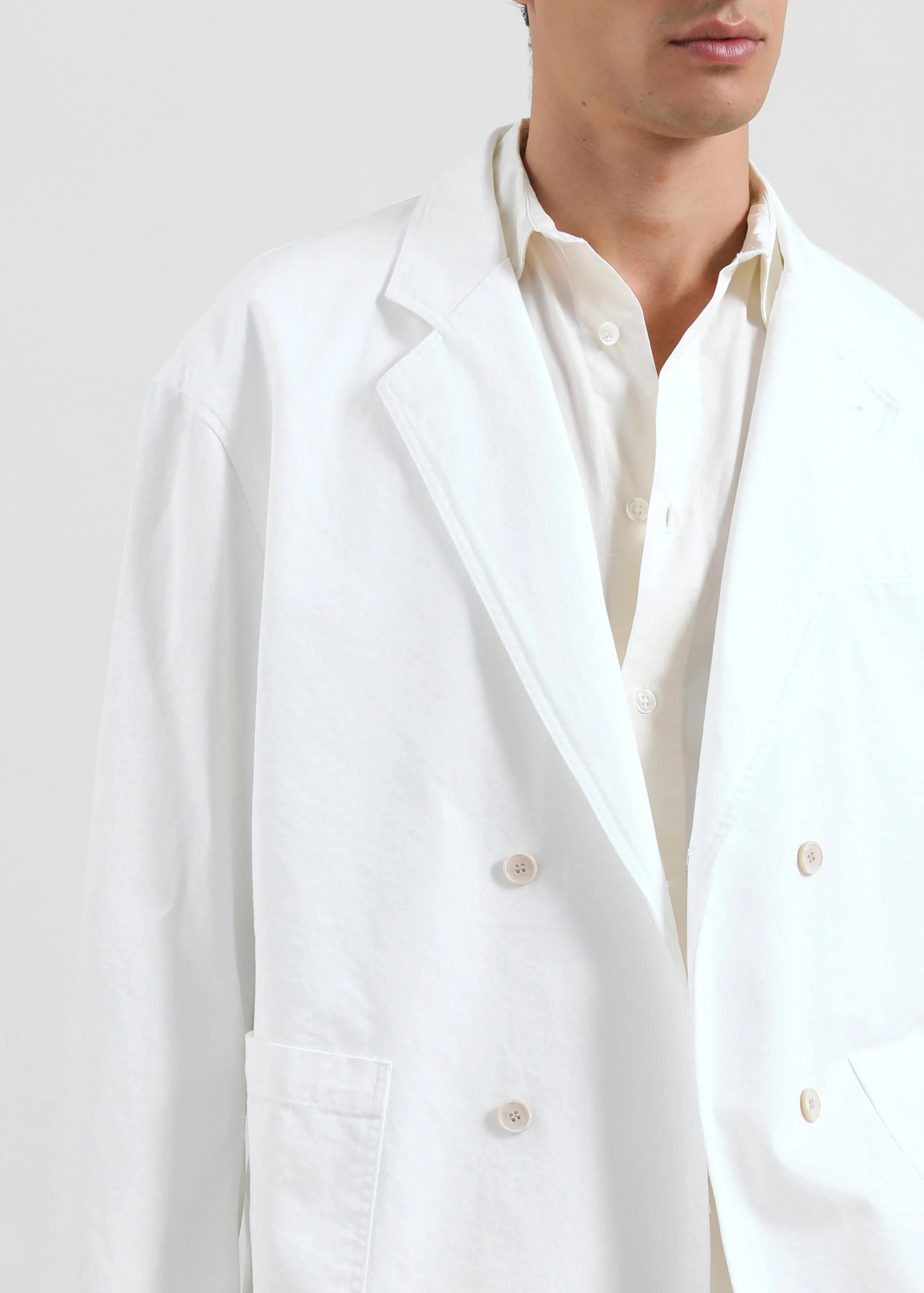 Denaye Cotton Blazer - White sold by Frankie Shop product image thumbnail 3