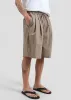 Ohio Crinkled Poplin Shorts - Taupe sold by Frankie Shop
