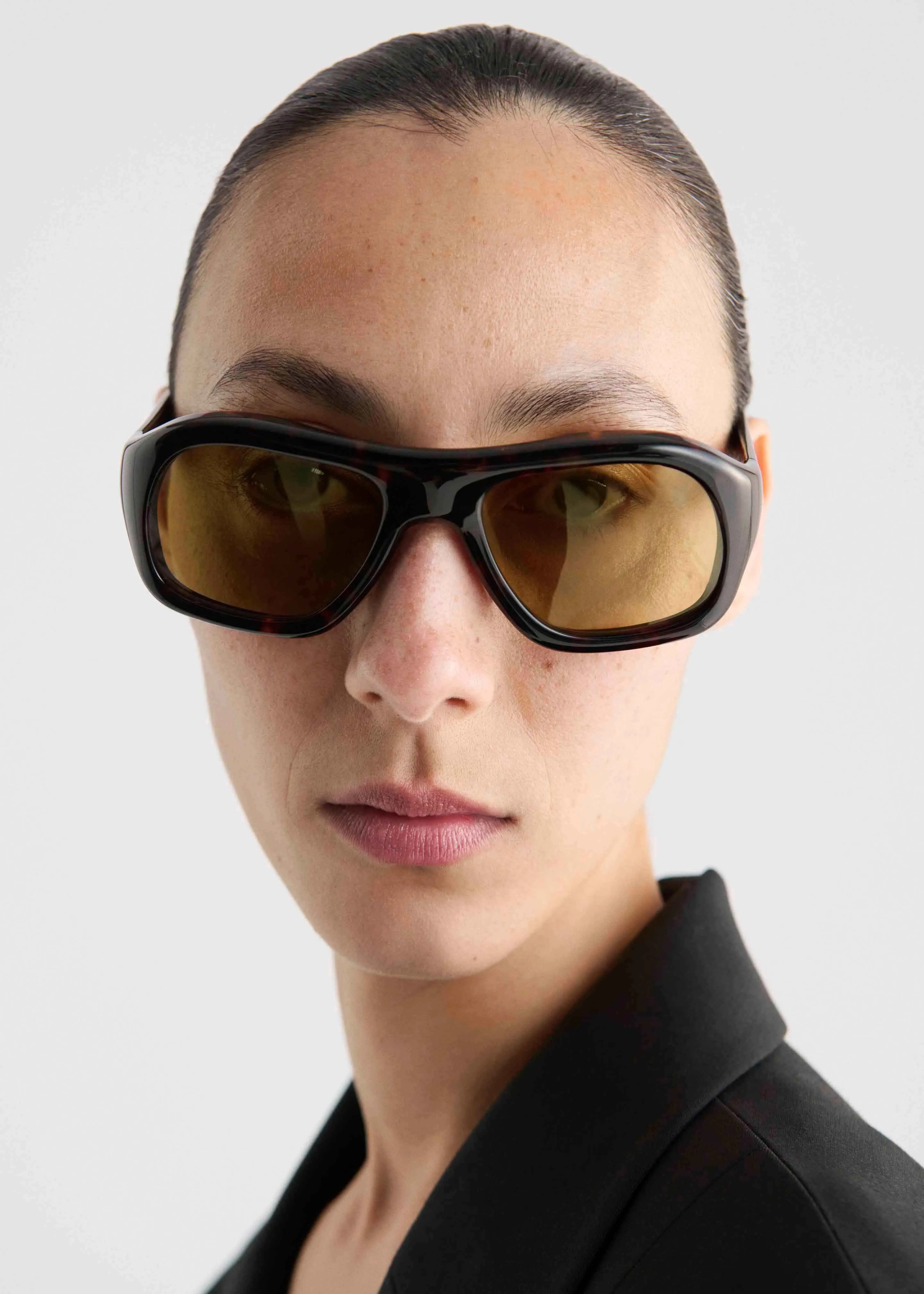 Port Tanger Gray Sunglasses - Myrrh Acetate/Olive Lens sold by Frankie Shop product image thumbnail 3