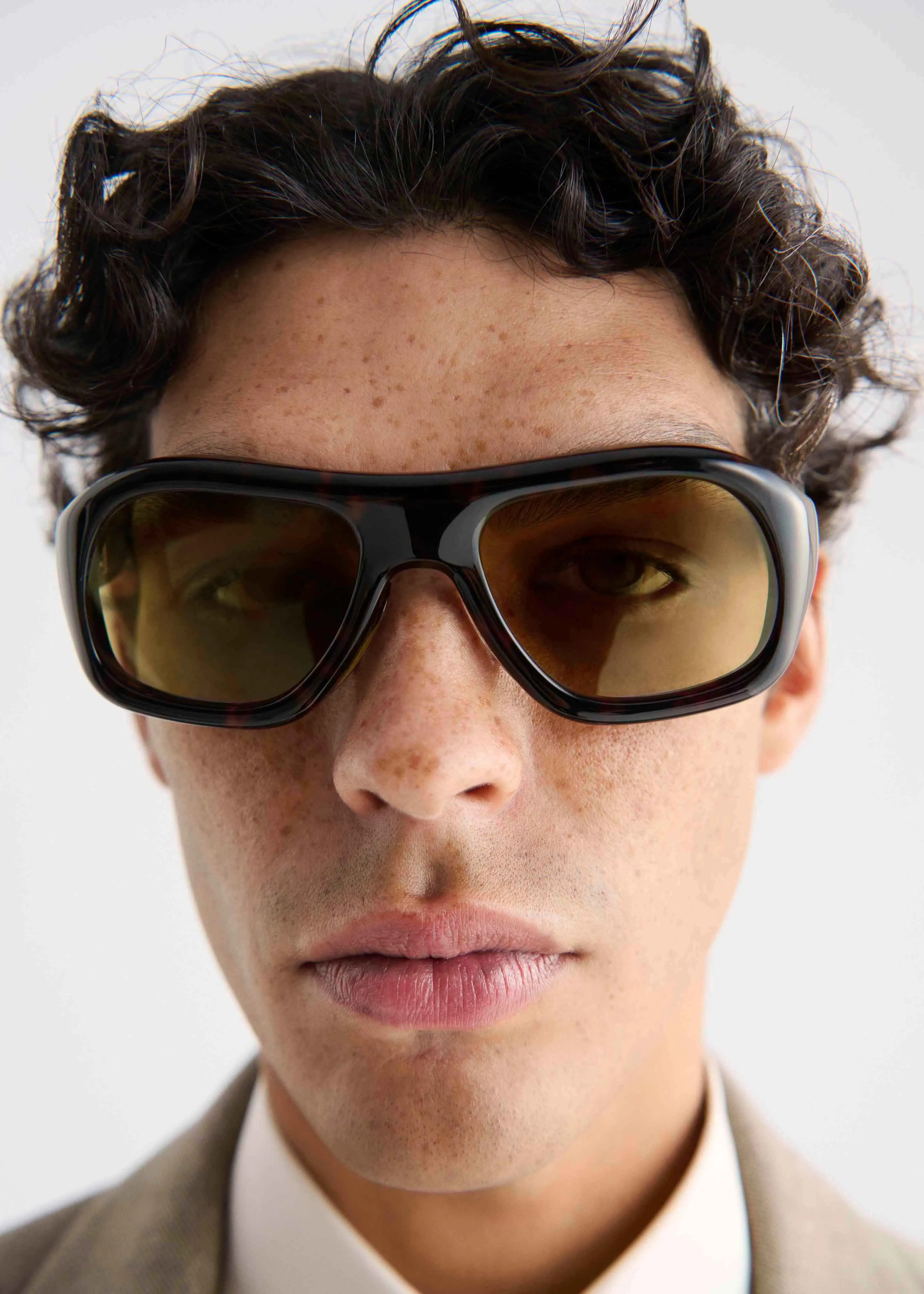 Port Tanger Gray Sunglasses - Myrrh Acetate/Olive Lens sold by Frankie Shop product image thumbnail 4