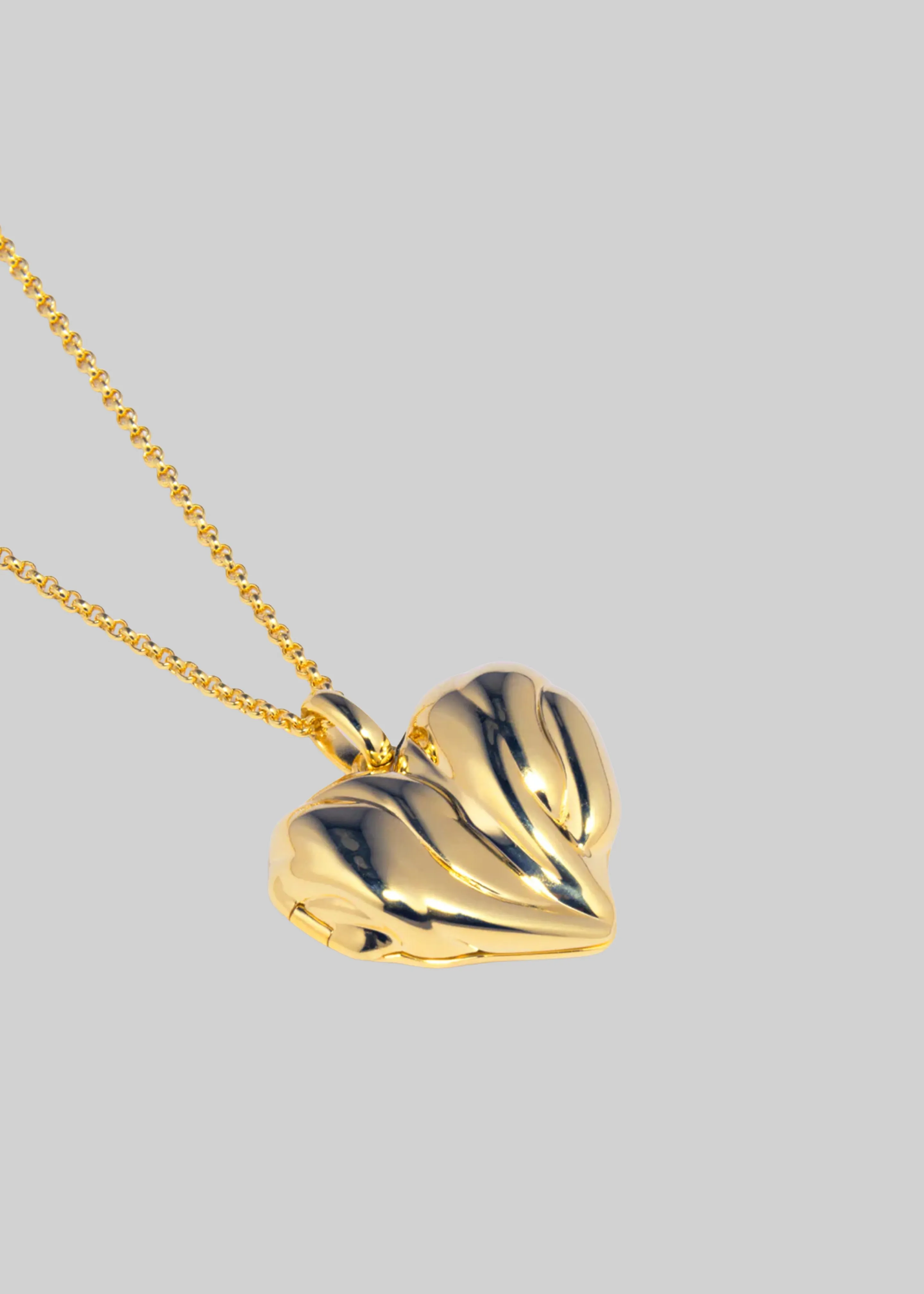 Completedworks Heart Locket Pendant Necklace - Gold sold by Frankie Shop product image thumbnail 4