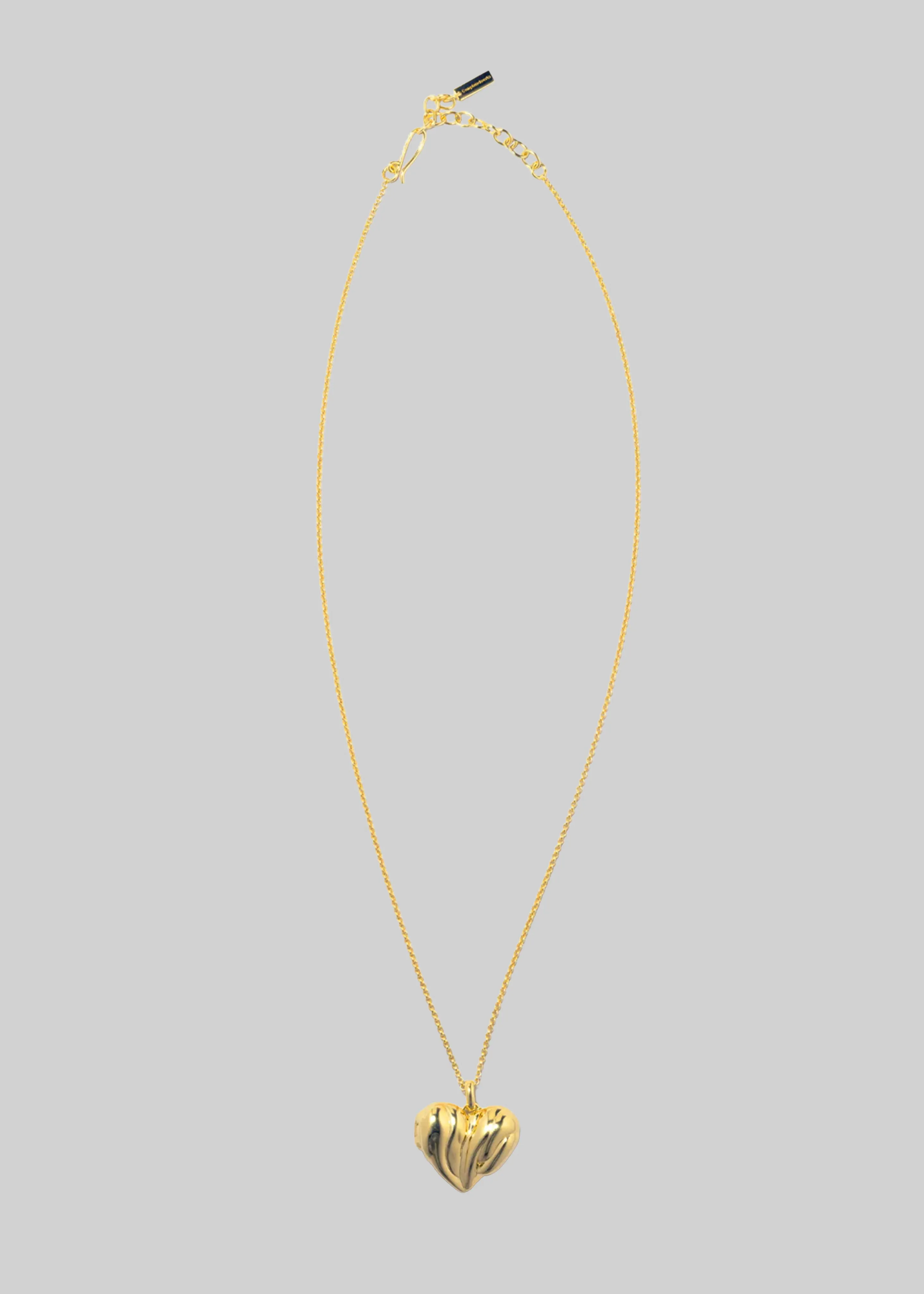 Completedworks Heart Locket Pendant Necklace - Gold sold by Frankie Shop product image thumbnail 5