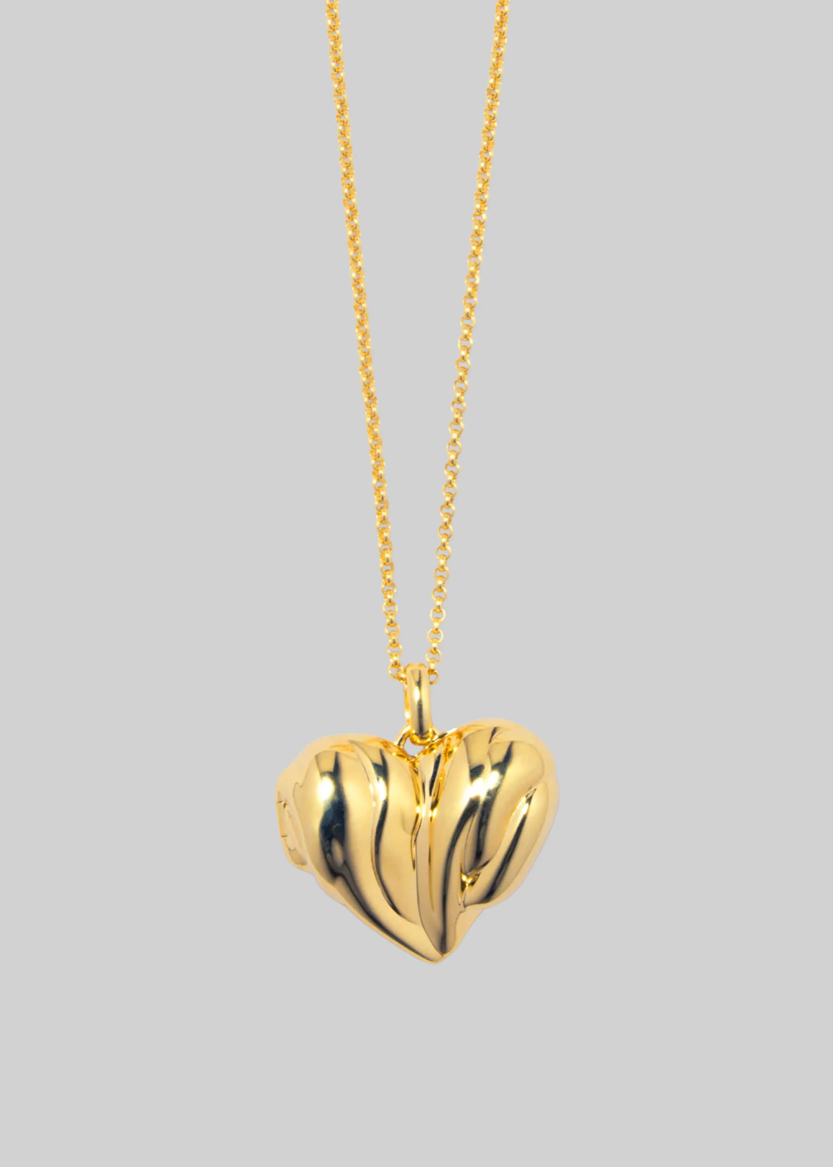 Completedworks Heart Locket Pendant Necklace - Gold sold by Frankie Shop