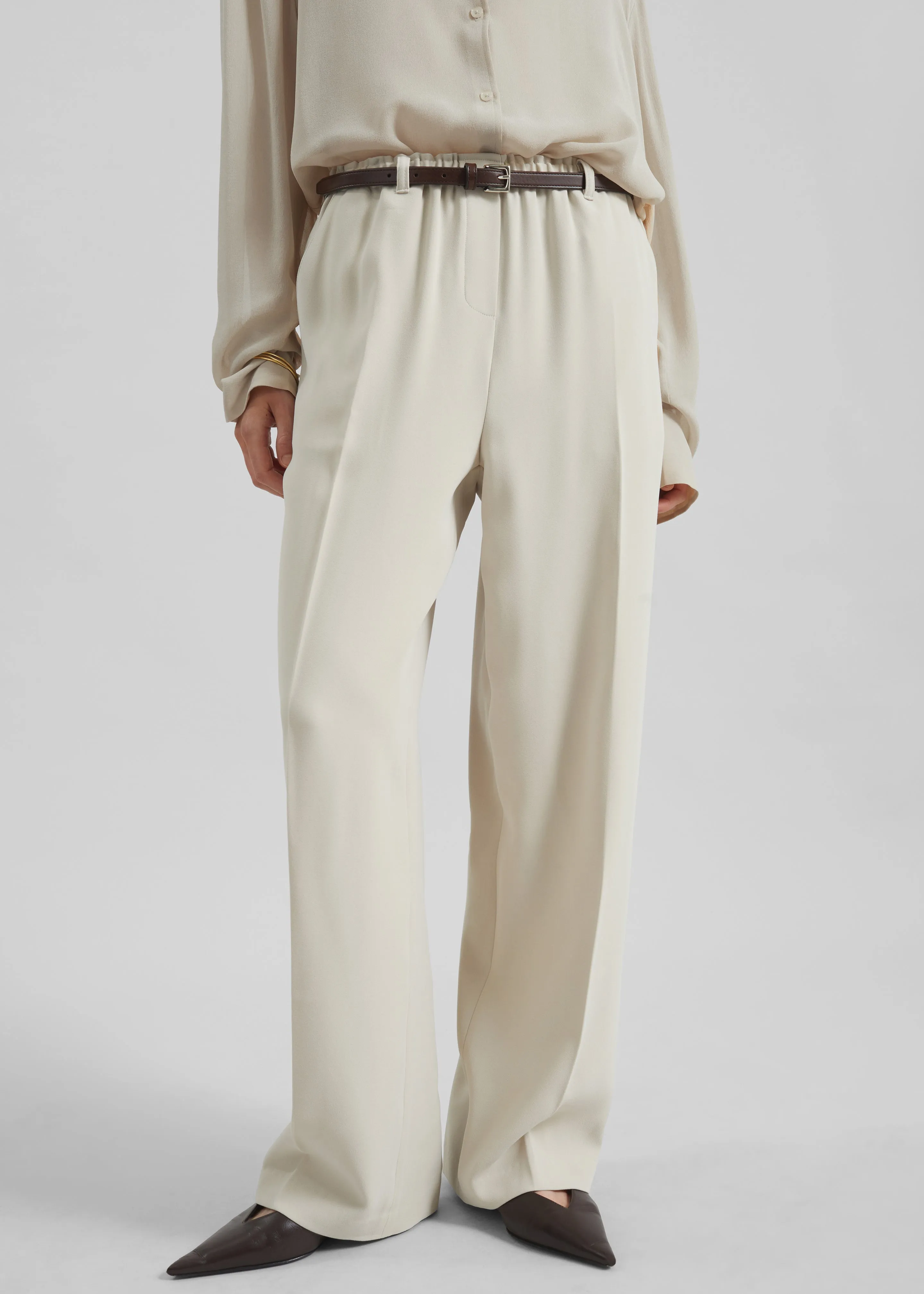 Hamnoy Straight Pants - Light Beige sold by Frankie Shop product image thumbnail 2