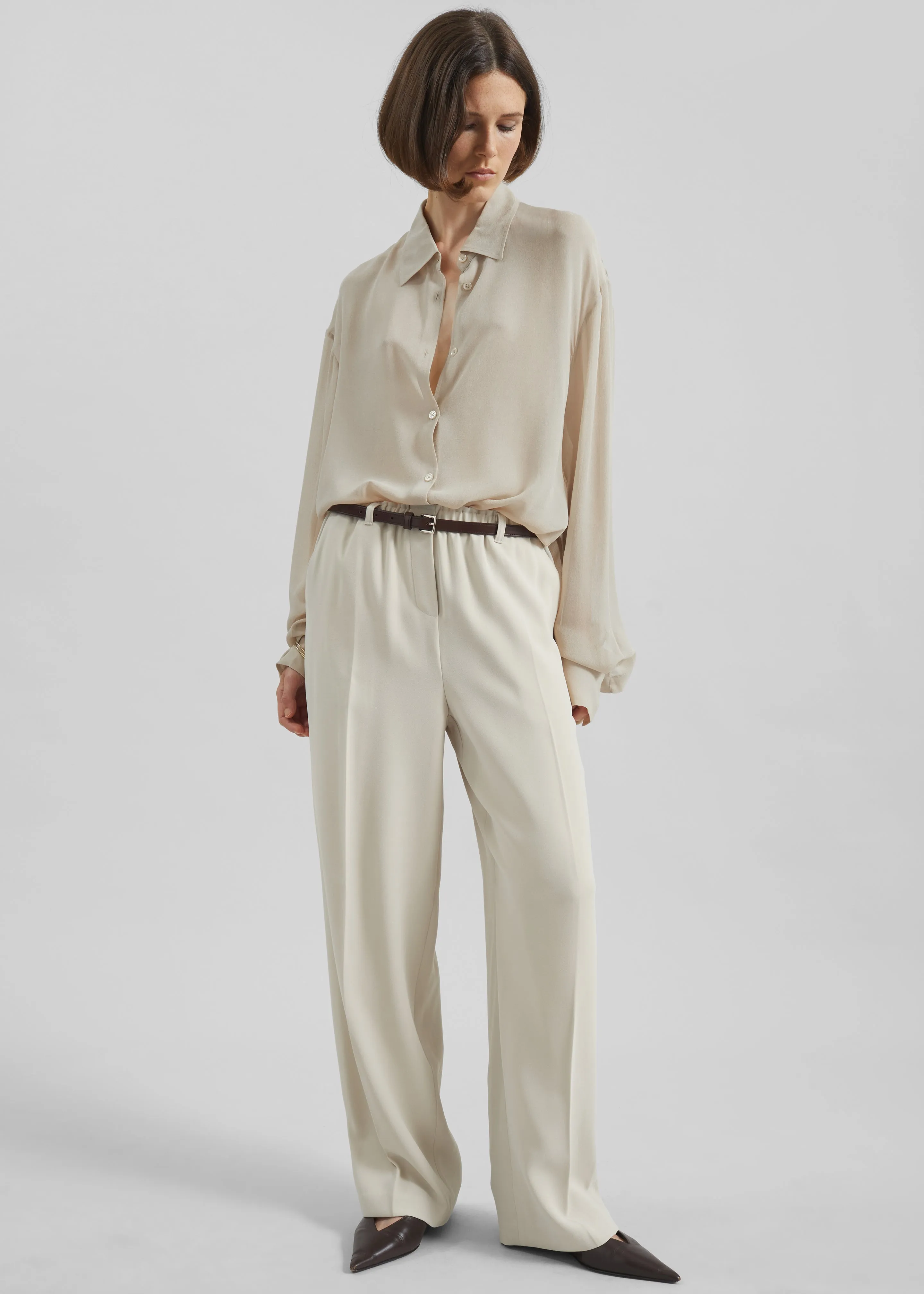Hamnoy Straight Pants - Light Beige sold by Frankie Shop product image thumbnail 4