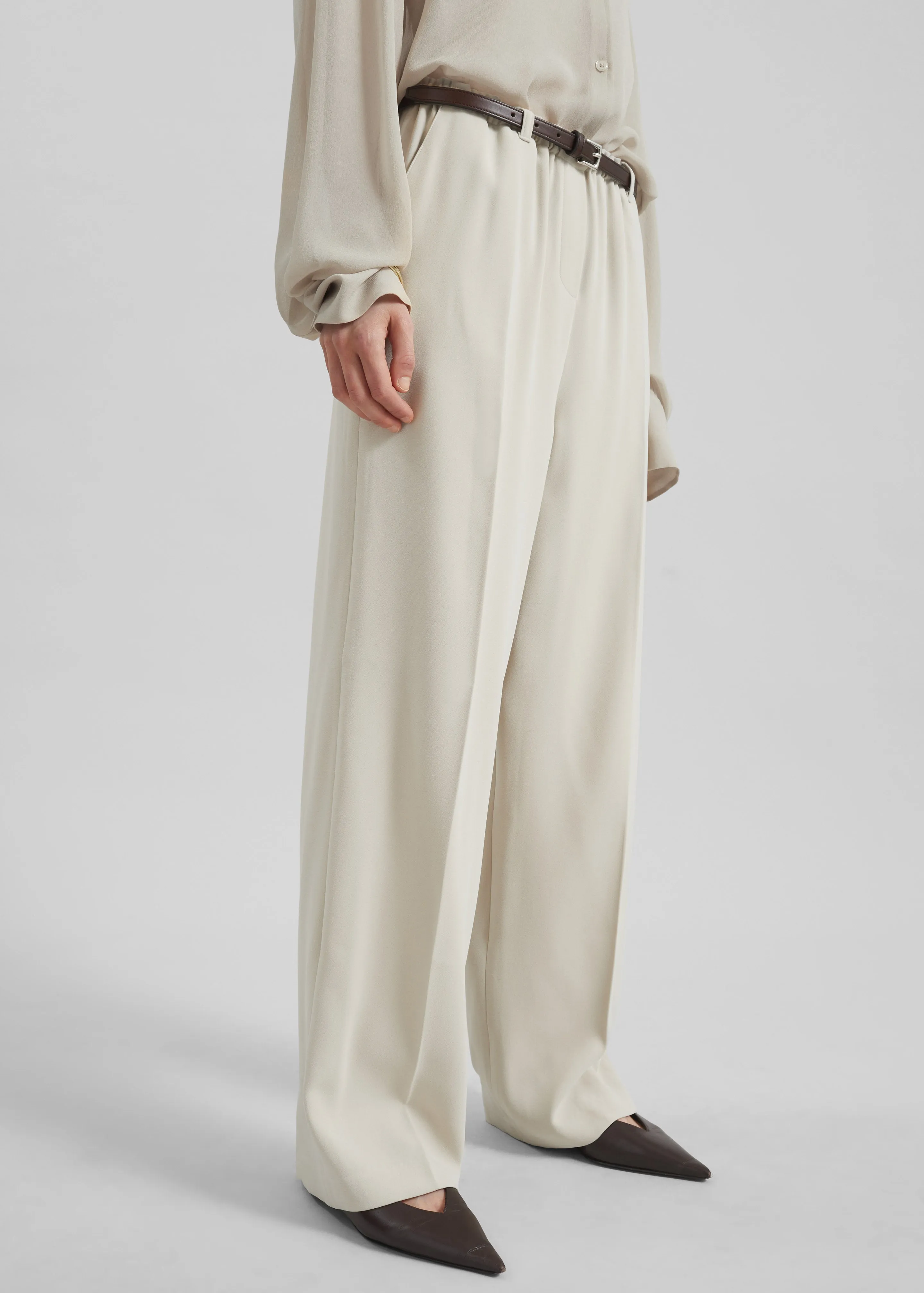 Hamnoy Straight Pants - Light Beige sold by Frankie Shop product image thumbnail 5