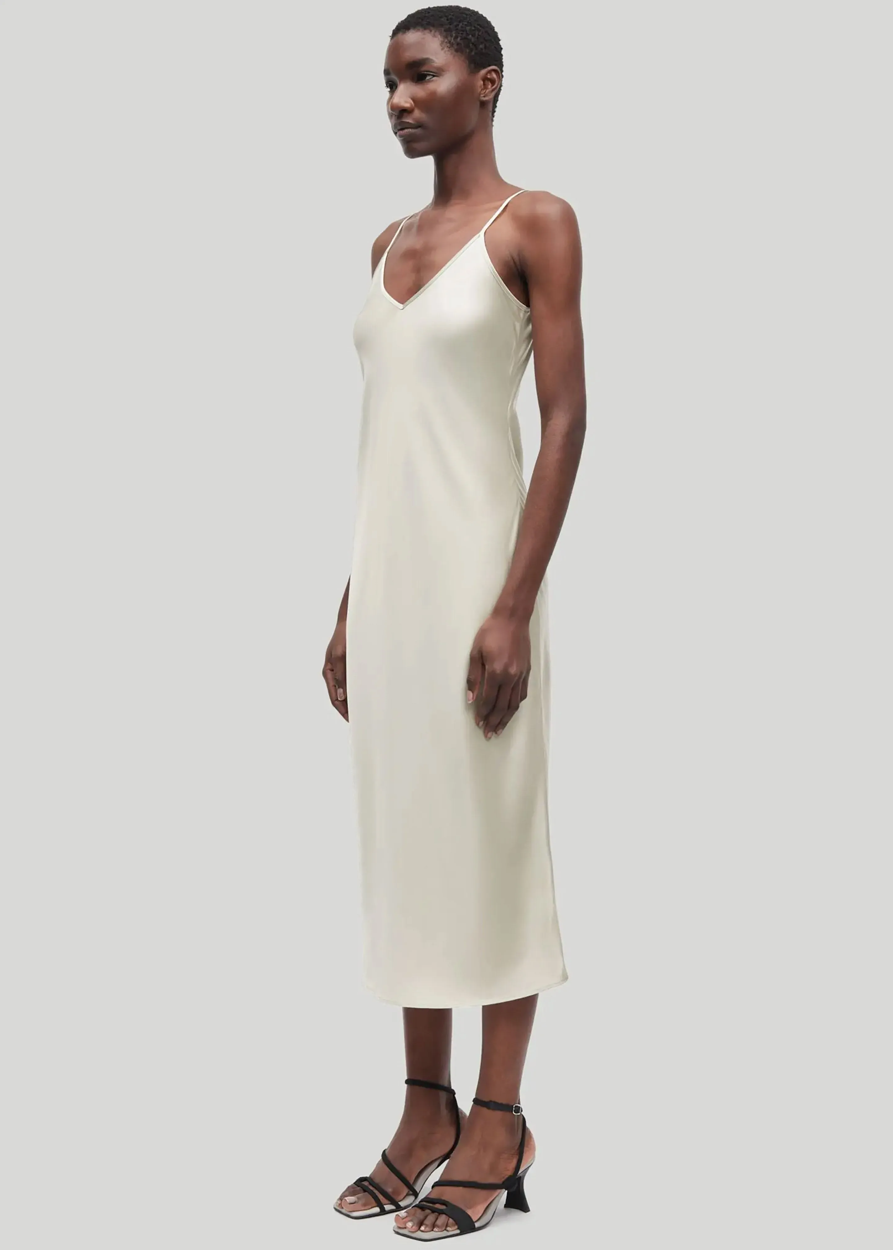 Samsøe Samsøe Sasharon Strap Dress - Agate Gray sold by Frankie Shop product image thumbnail 3