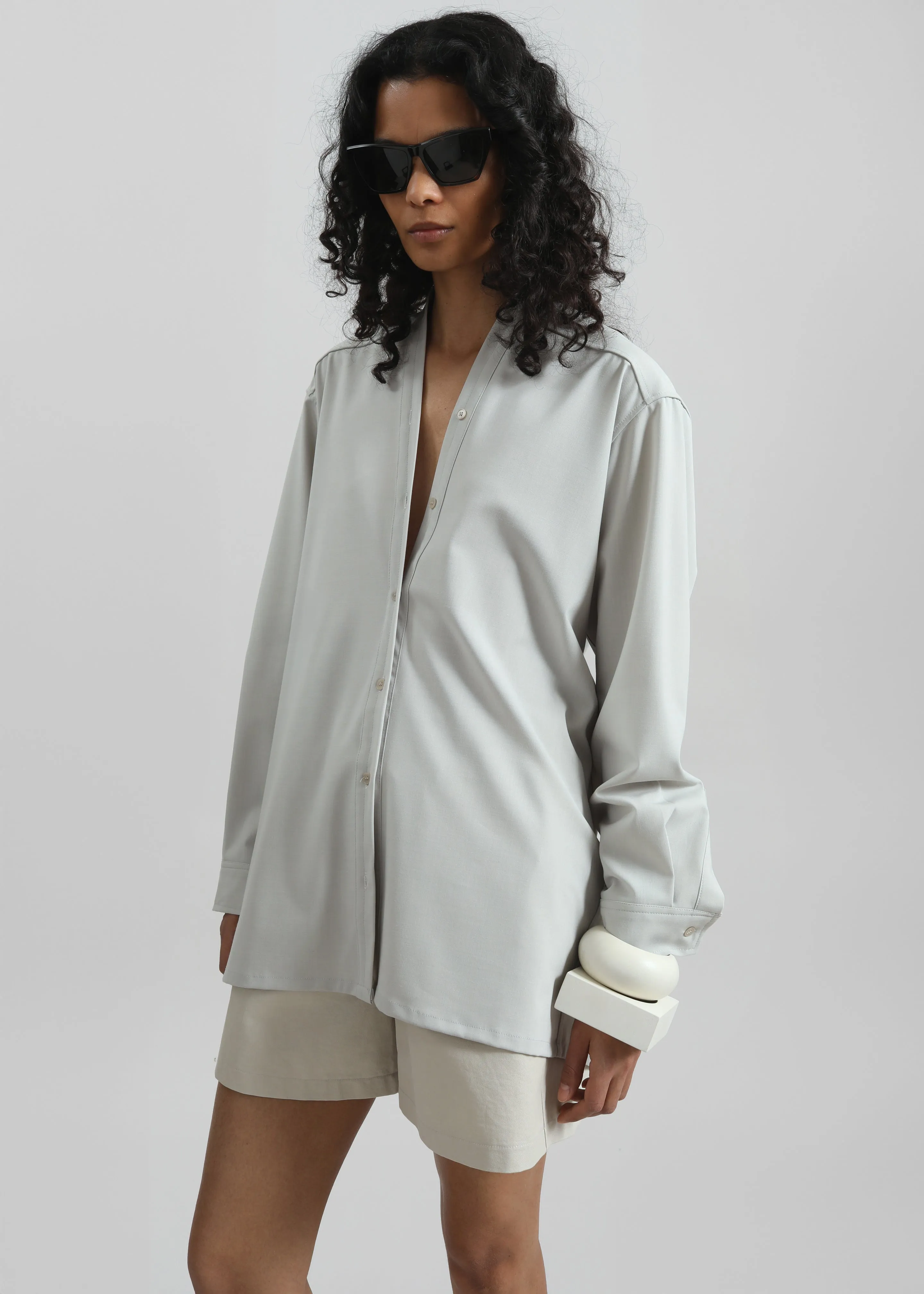 Alven Belted Shirt - Stone sold by Frankie Shop product image thumbnail 2