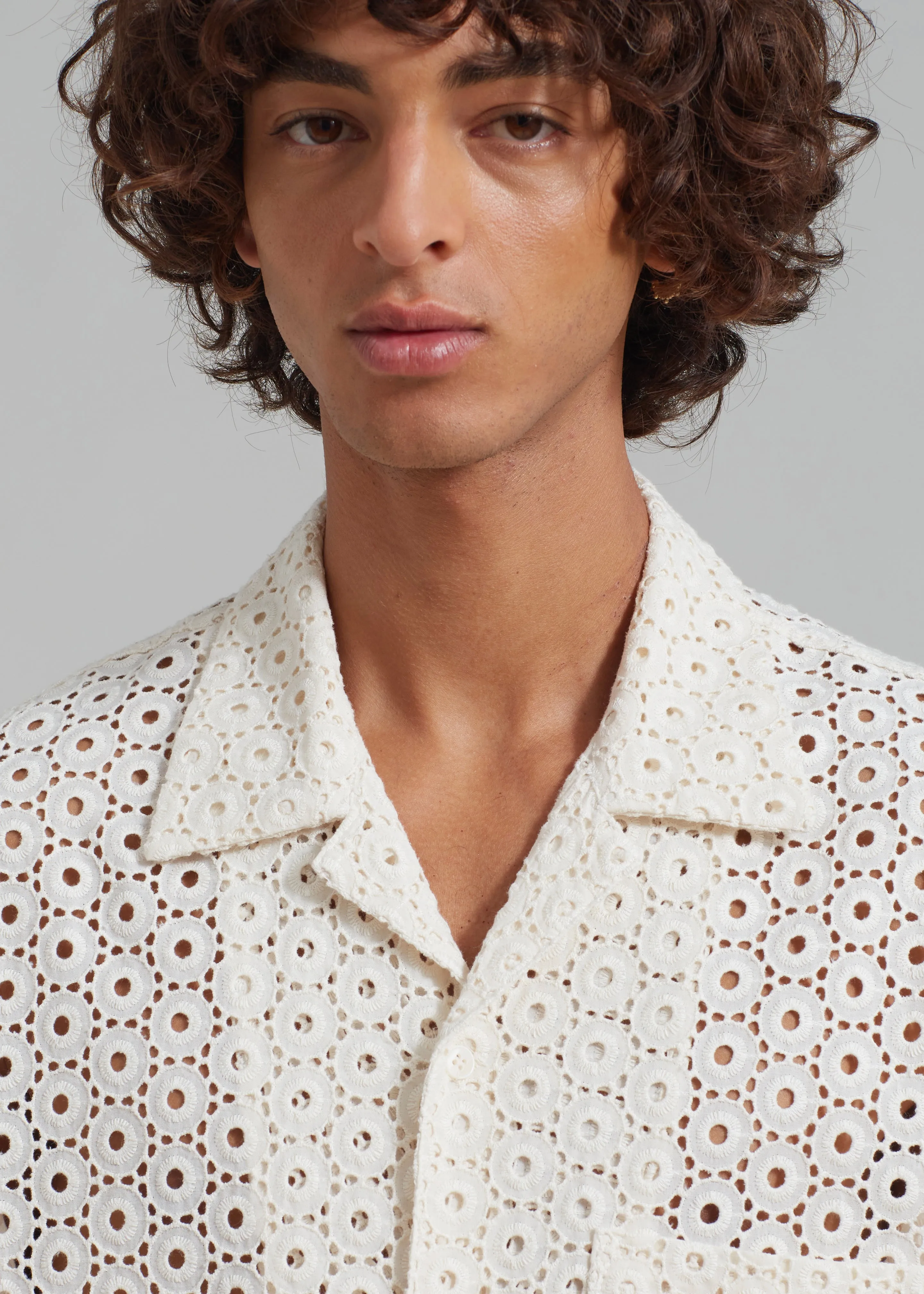 Landon Short Sleeve Shirt - Beige sold by Frankie Shop product image thumbnail 3