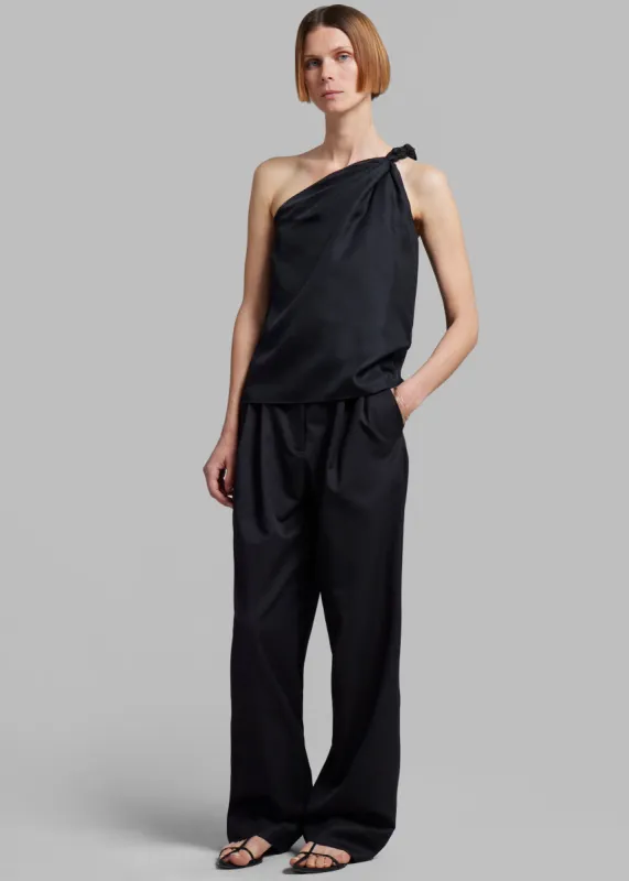 Loulou Studio Adiran Top - Black sold by Frankie Shop