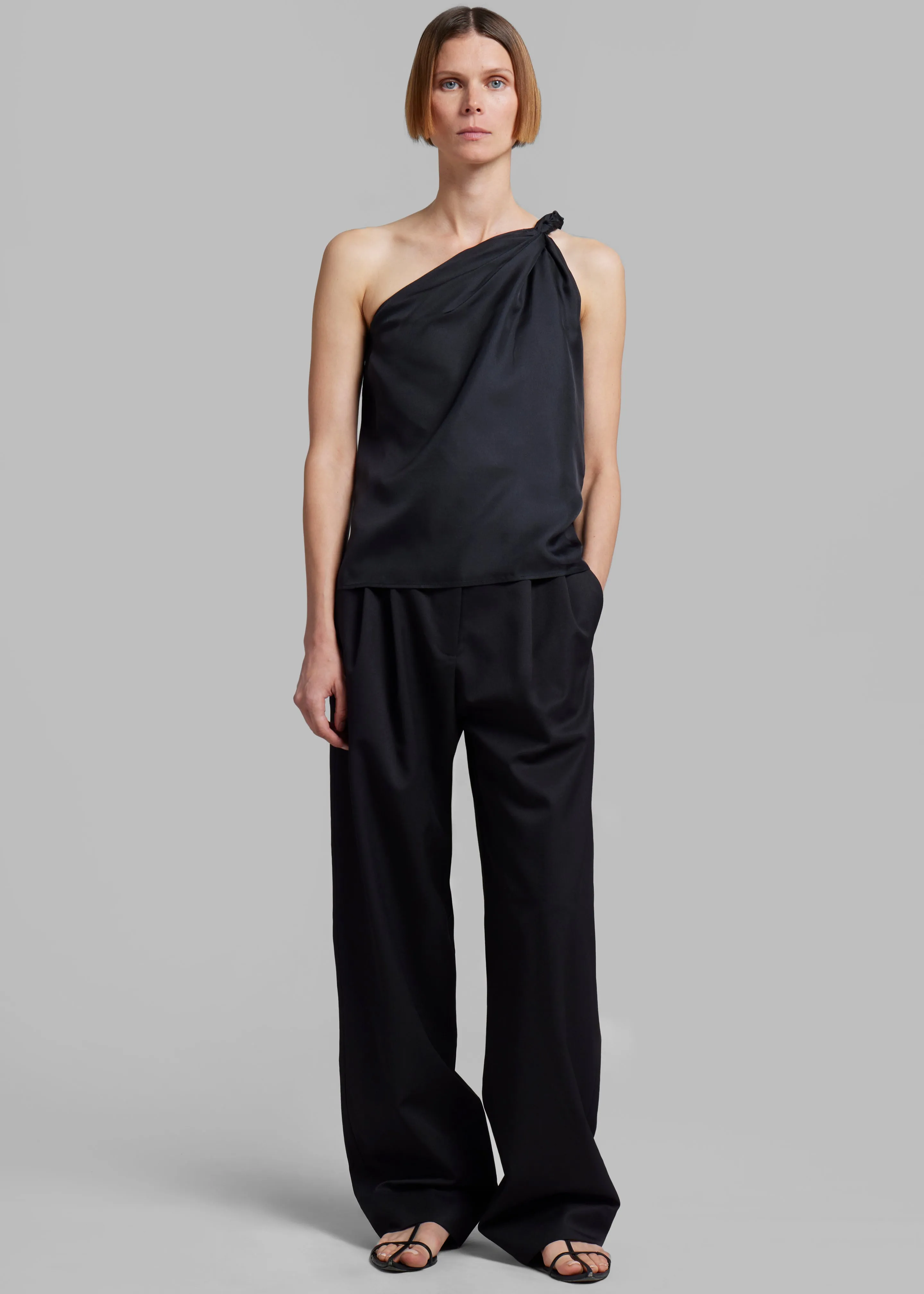 Loulou Studio Adiran Top - Black sold by Frankie Shop product image thumbnail 3