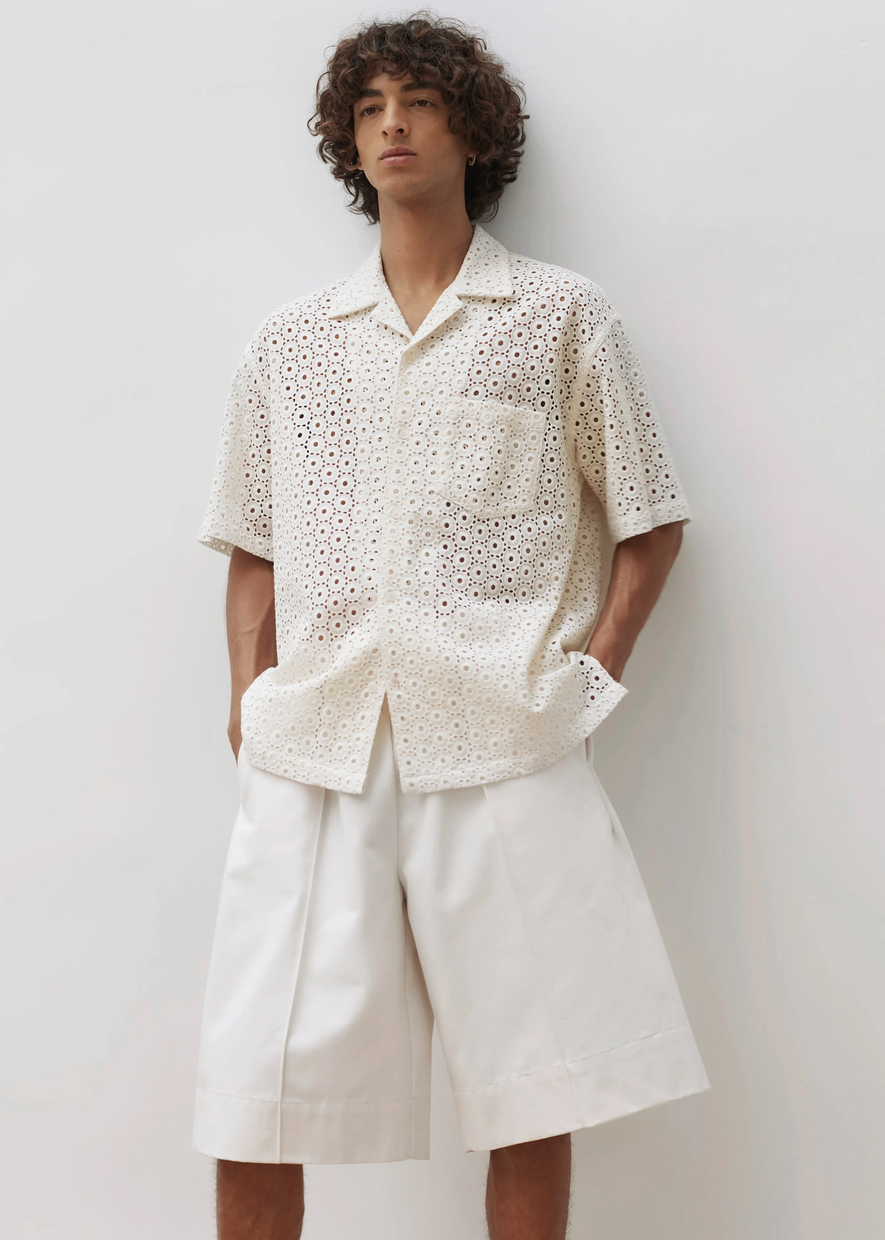 Landon Short Sleeve Shirt - Beige sold by Frankie Shop