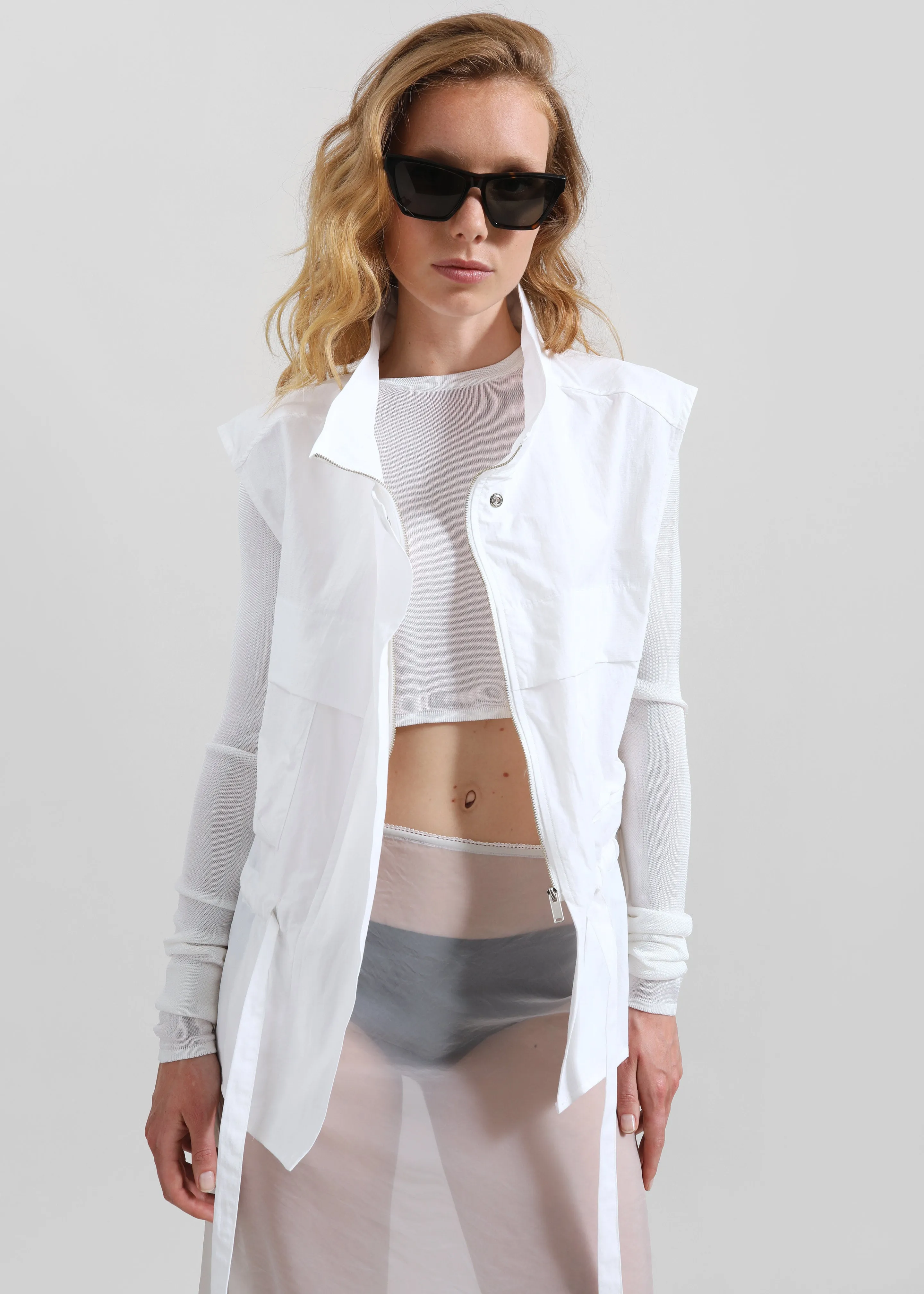 Rowley Utility Vest - White sold by Frankie Shop product image thumbnail 5