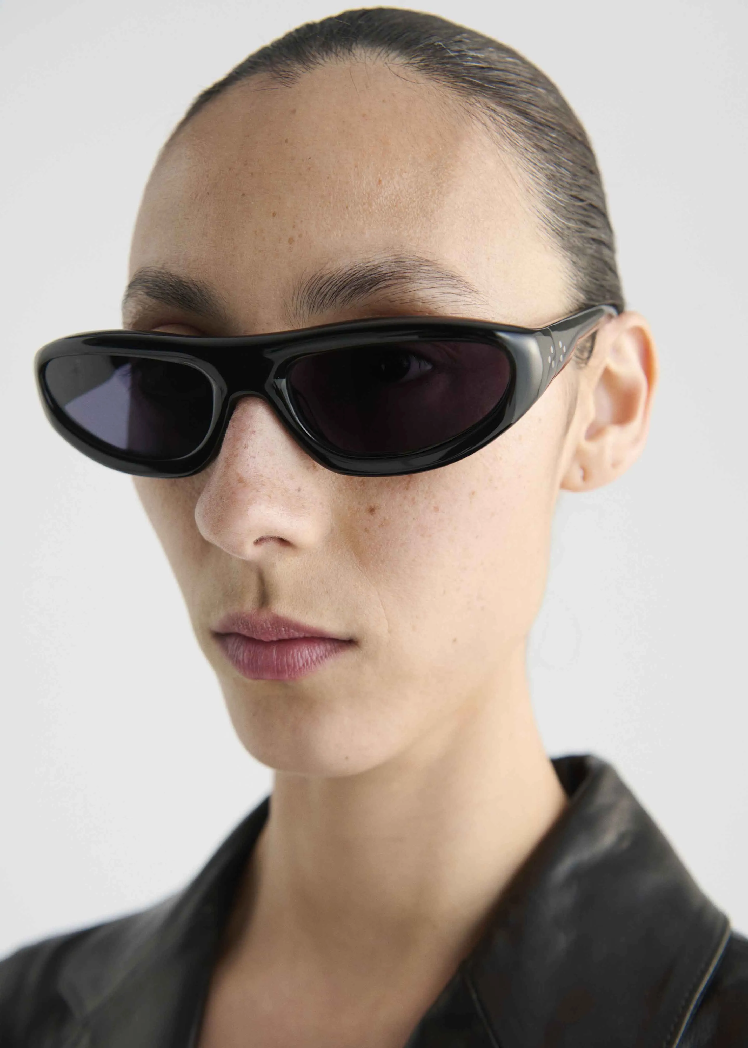 Port Tanger Uns Sunglasses - Black Acetate/Black Lens sold by Frankie Shop product image thumbnail 5
