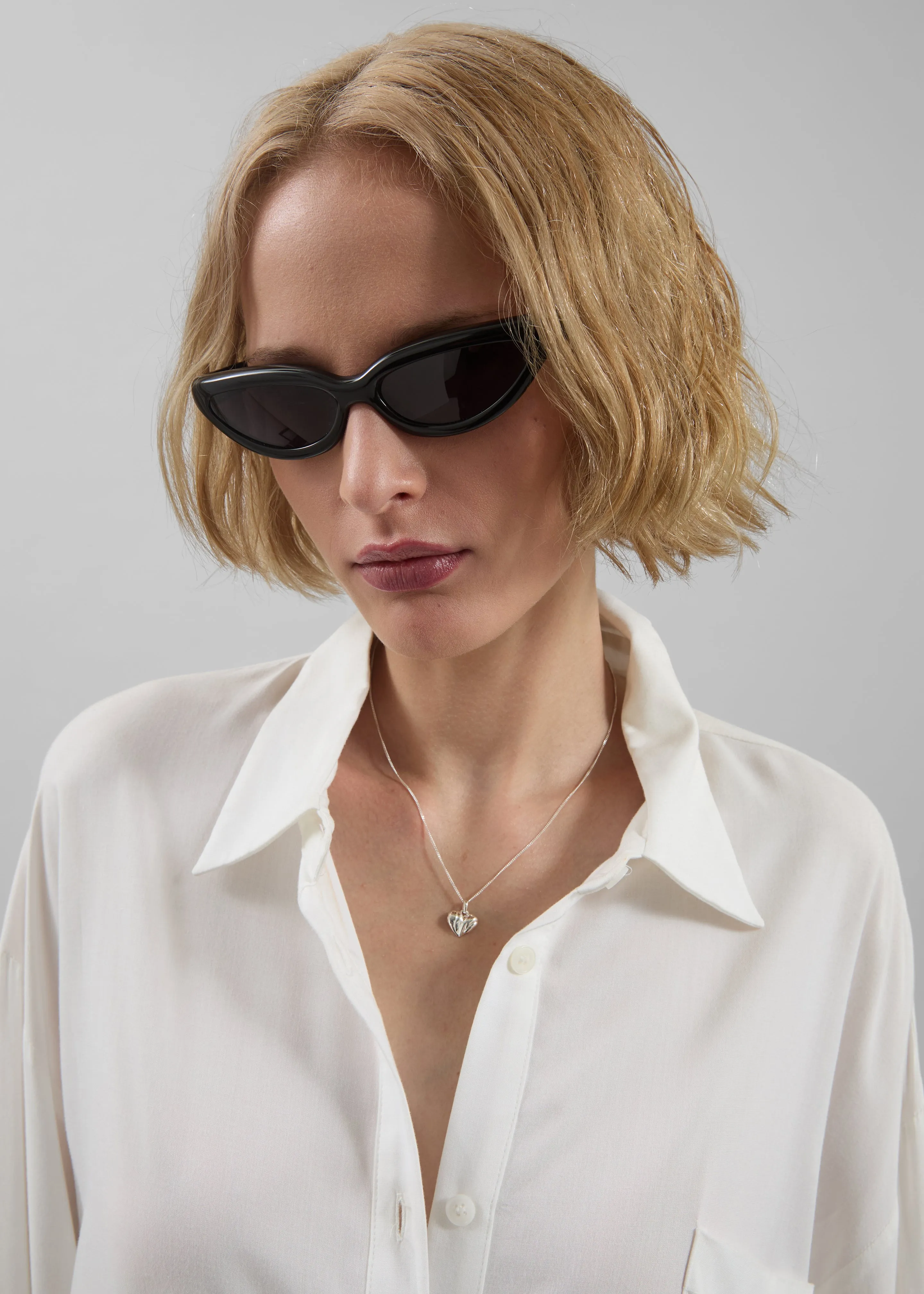 Port Tanger Uns Sunglasses - Black Acetate/Black Lens sold by Frankie Shop product image thumbnail 2