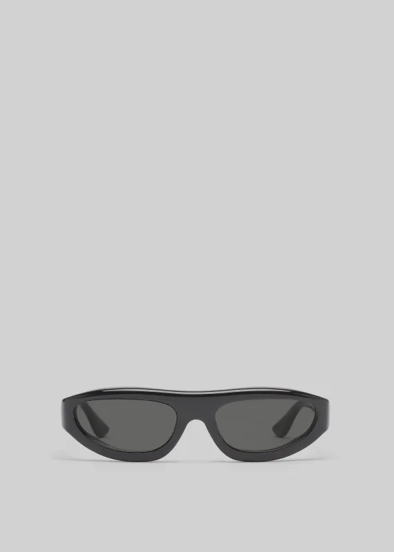 Port Tanger Uns Sunglasses - Black Acetate/Black Lens sold by Frankie Shop
