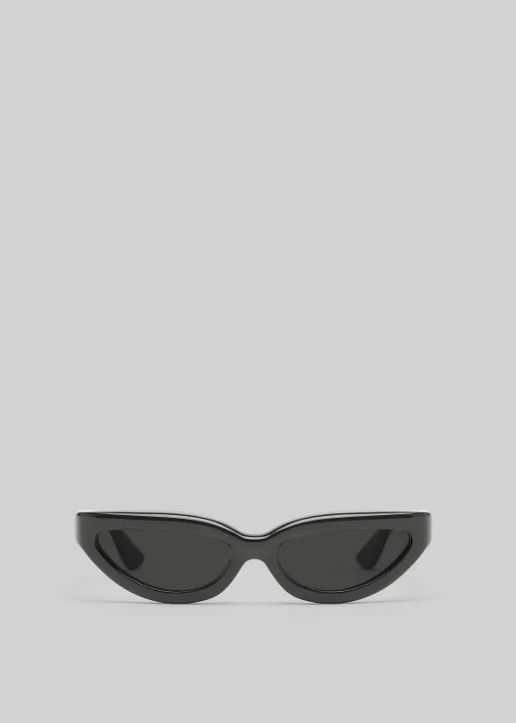 Port Tanger Fanna Sunglasses - Black Acetate/Black Lens sold by Frankie Shop