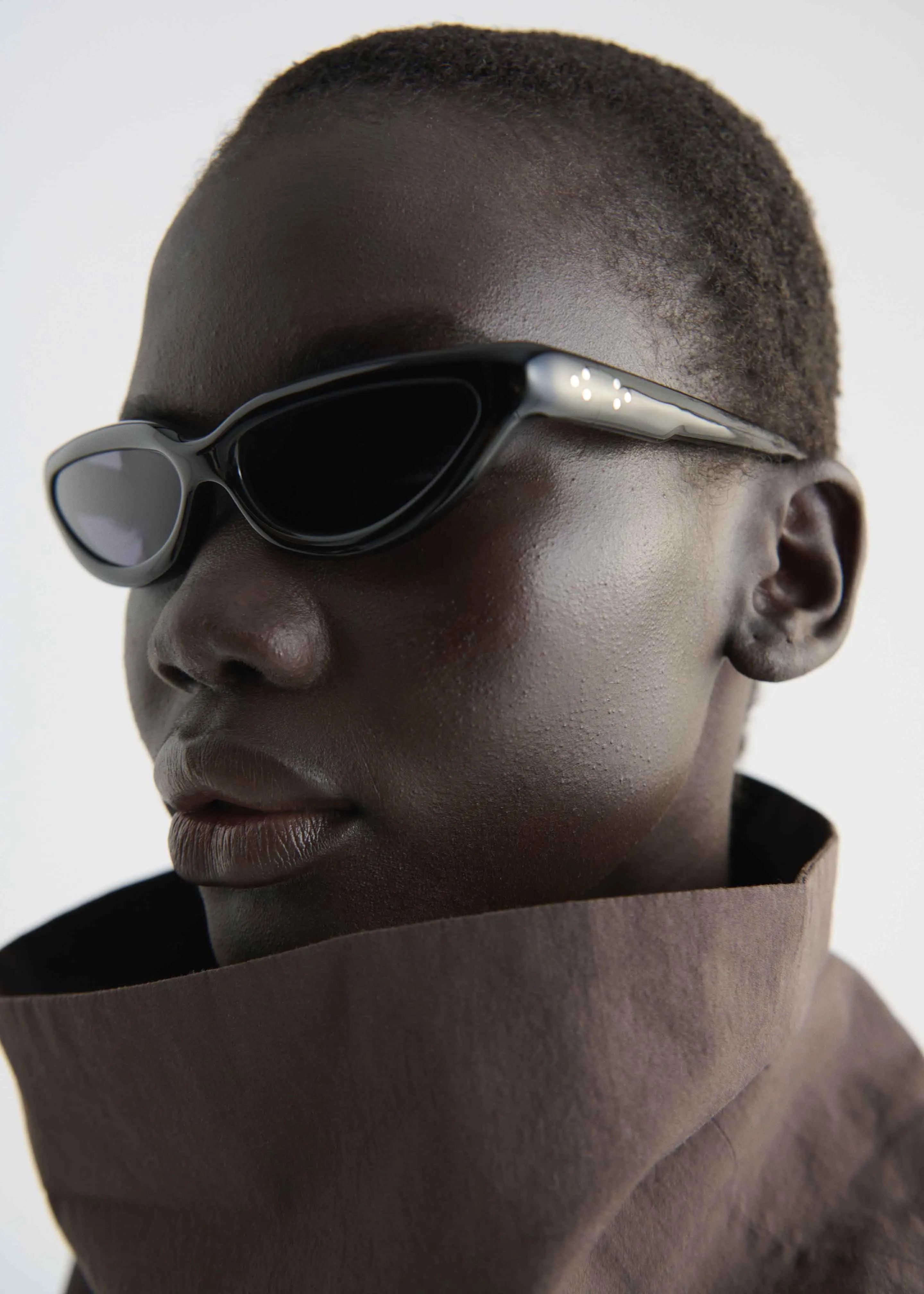 Port Tanger Fanna Sunglasses - Black Acetate/Black Lens sold by Frankie Shop product image thumbnail 4