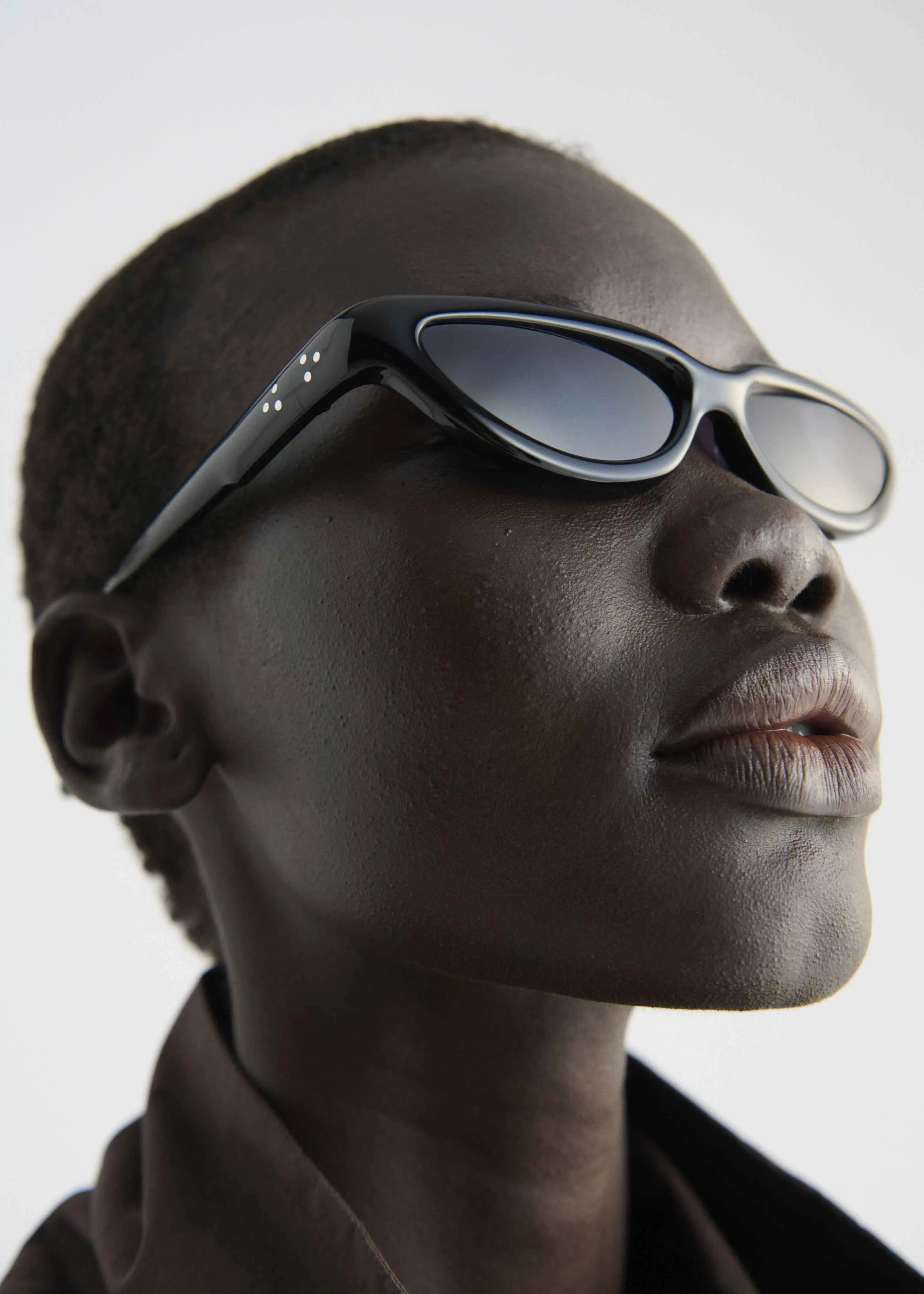 Port Tanger Fanna Sunglasses - Black Acetate/Black Lens sold by Frankie Shop product image thumbnail 2