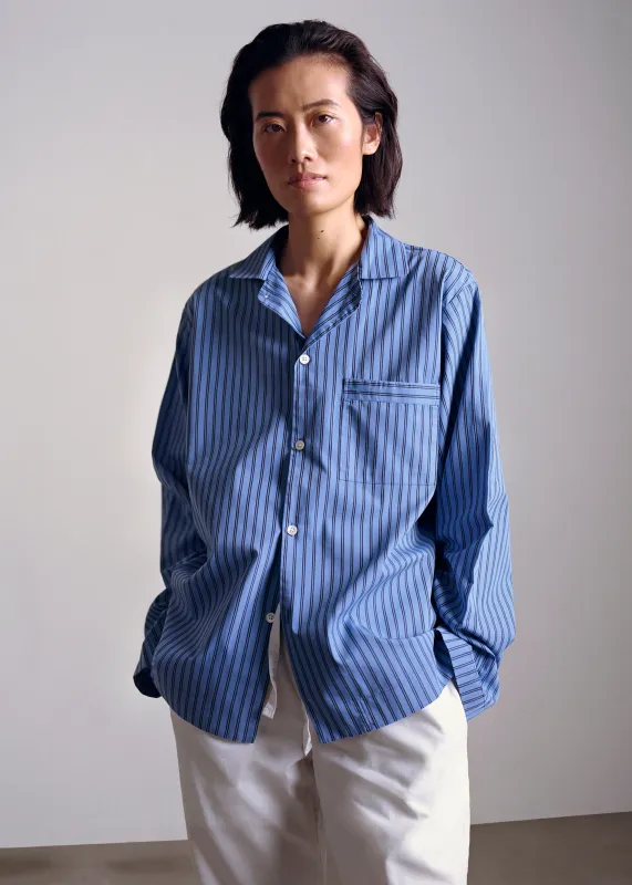 Tekla Poplin Pyjama Shirt - Boro Stripes sold by Frankie Shop