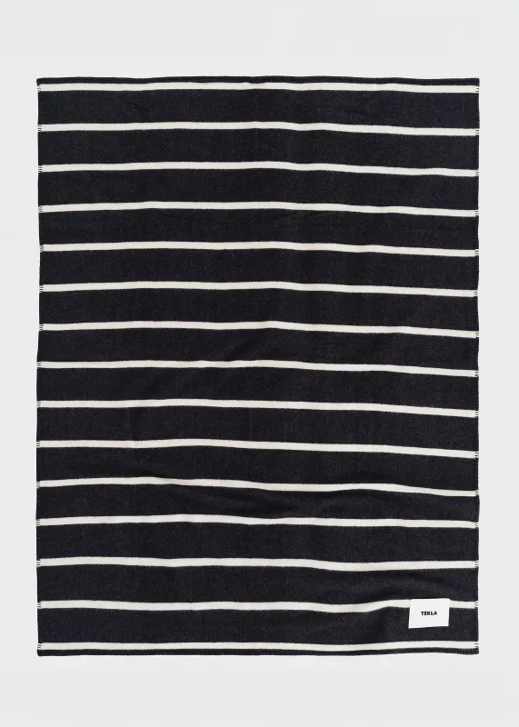 Tekla Lambswool Blanket - Starling Stripes sold by Frankie Shop