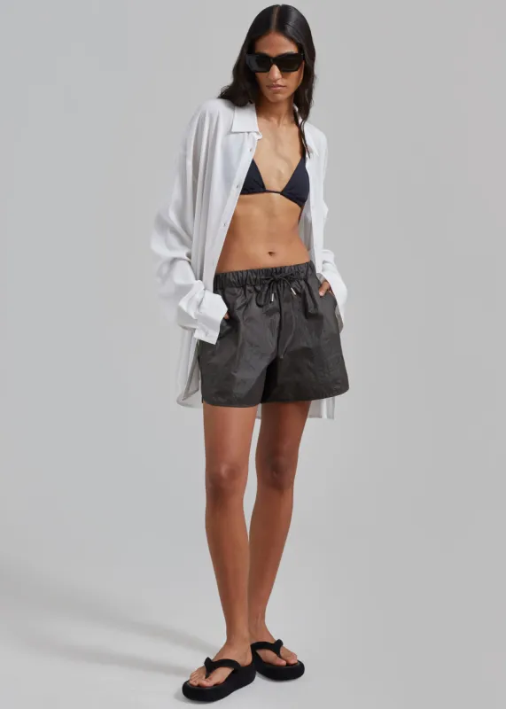 Lowen Shorts - Charcoal sold by Frankie Shop
