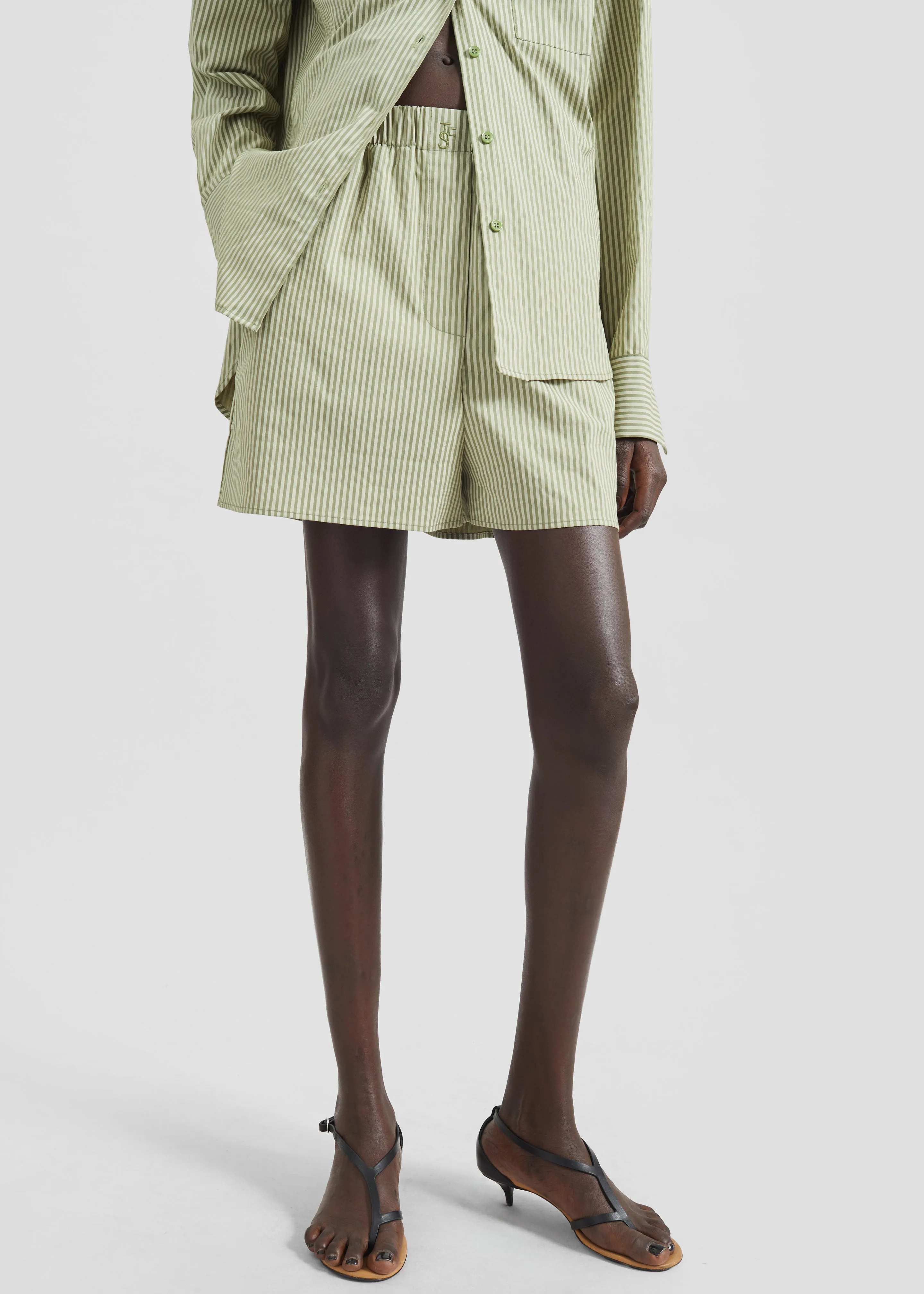 Lui Boxer Shorts - Green Stripe sold by Frankie Shop product image thumbnail 3
