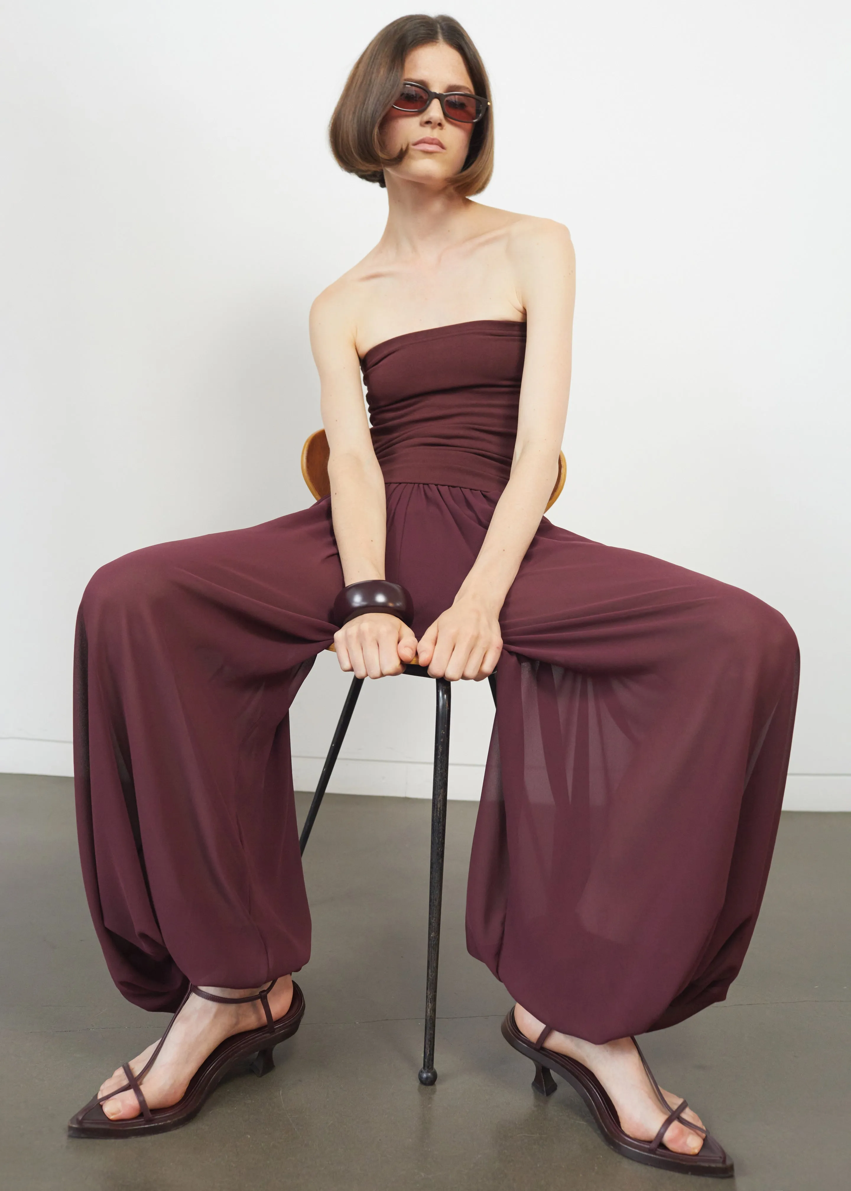 Solrae Tube Top - Burgundy sold by Frankie Shop product image thumbnail 5