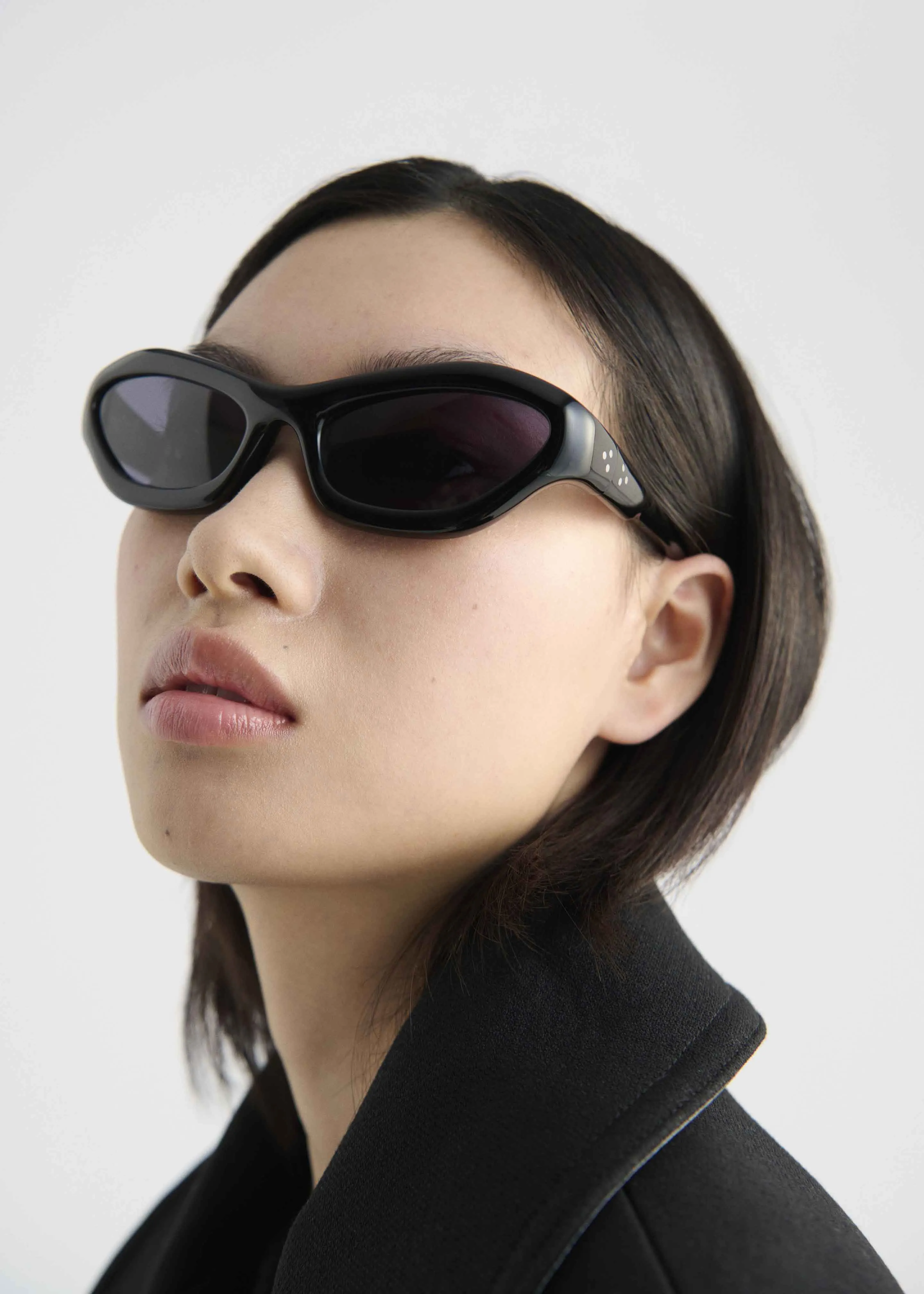 Port Tanger Hayya Sunglasses - Black Acetate/Black Lens sold by Frankie Shop product image thumbnail 4