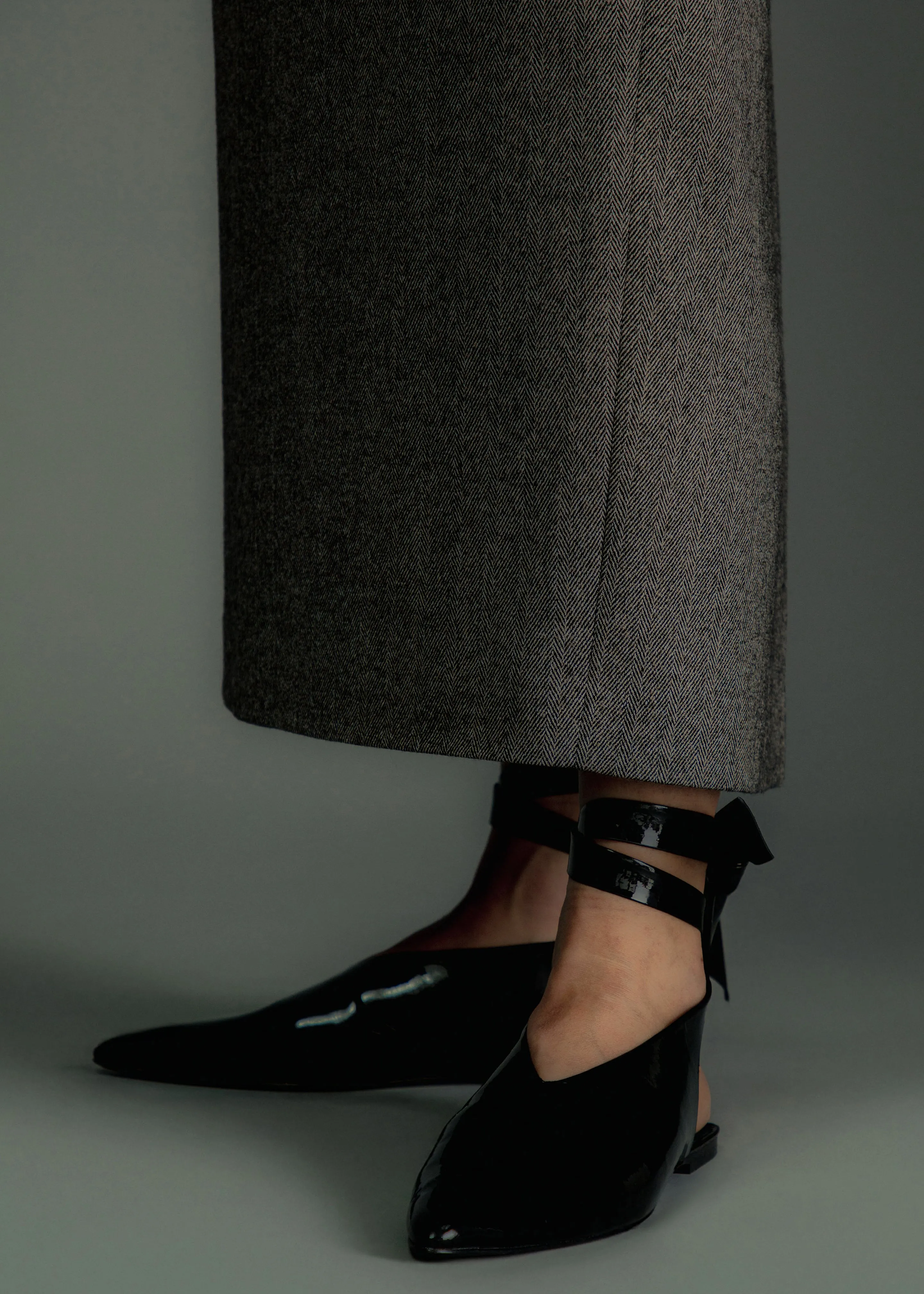 A.Emery The Maude Flats - Patent Black sold by Frankie Shop