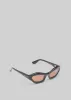 Port Tanger Hayya Sunglasses - Black Acetate/Tobacco Lens sold by Frankie Shop