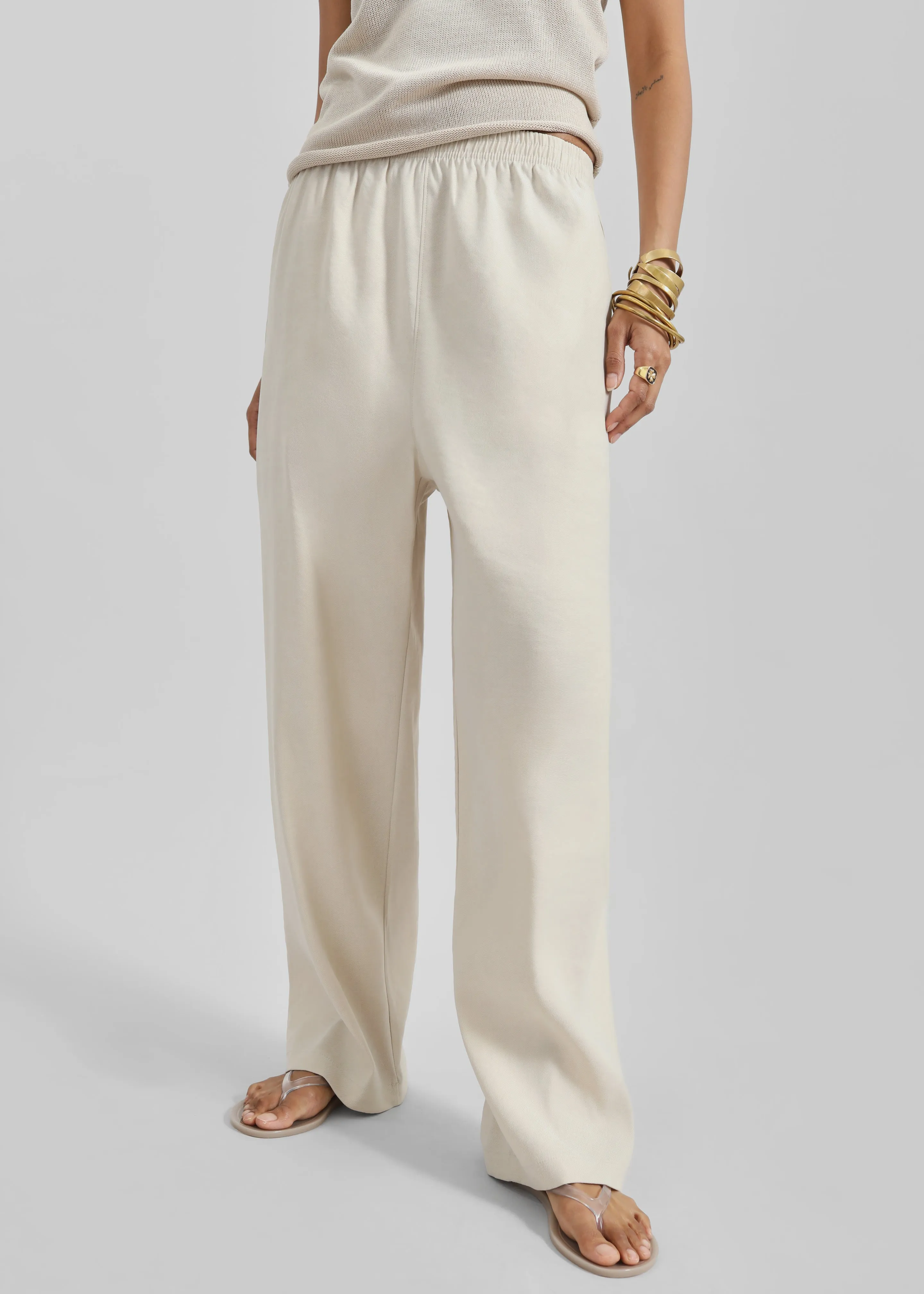 Cavert Linen Pants - Sand sold by Frankie Shop product image thumbnail 2
