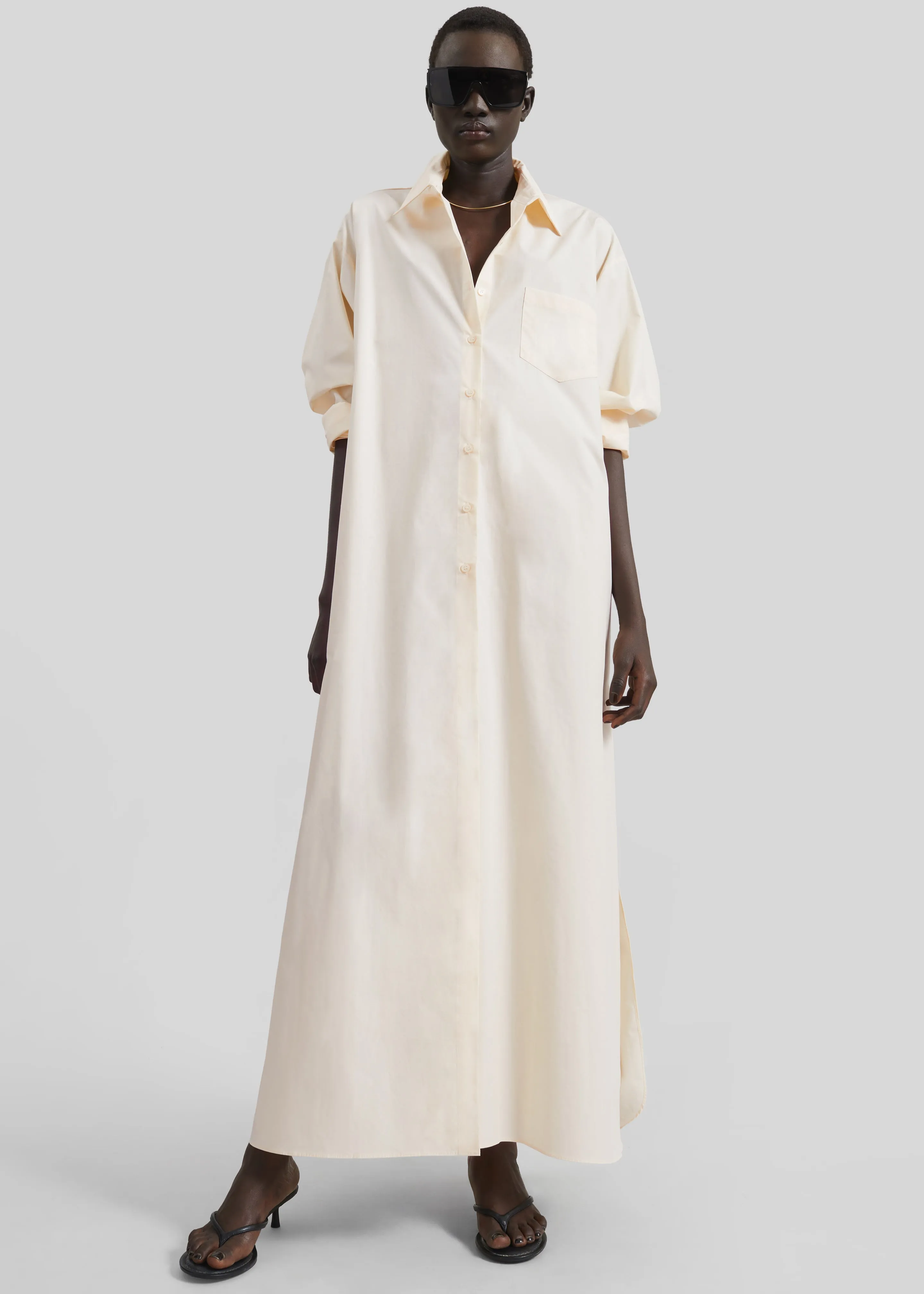 Avery Shirt Dress - Light Peach sold by Frankie Shop product image thumbnail 2