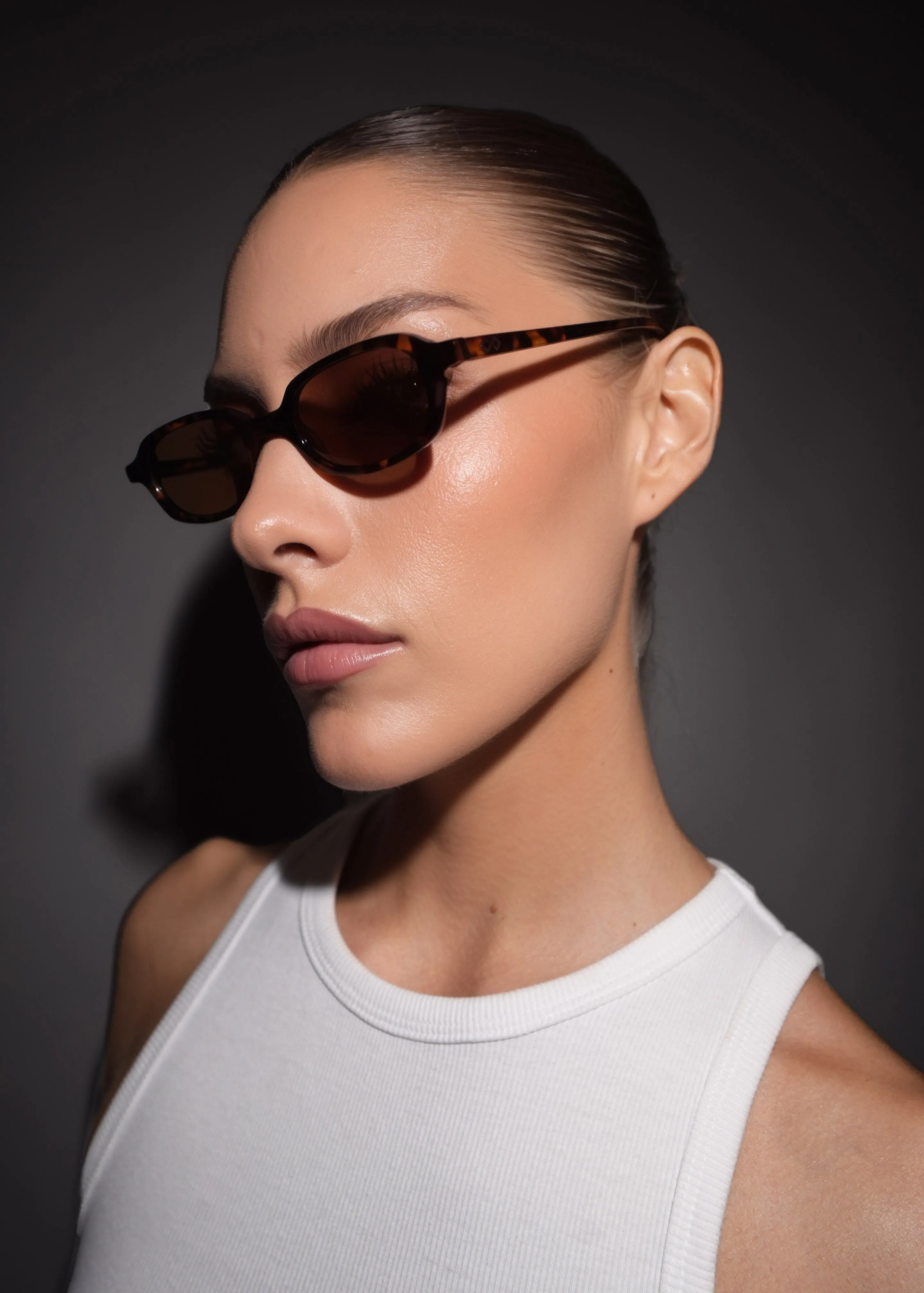 Karen Wazen Carolyn Sunglasses - Tortoise sold by Frankie Shop