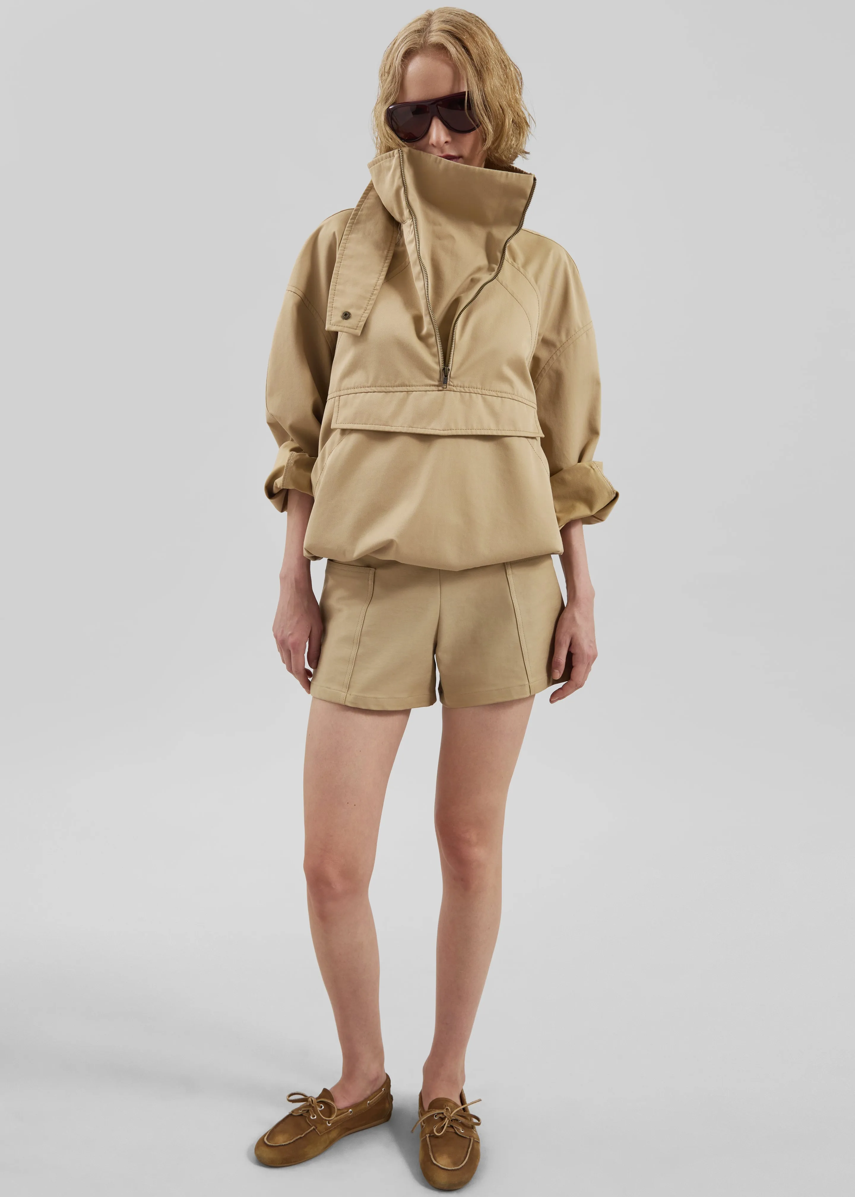 Bracey Soft Shorts - Camel sold by Frankie Shop product image thumbnail 3