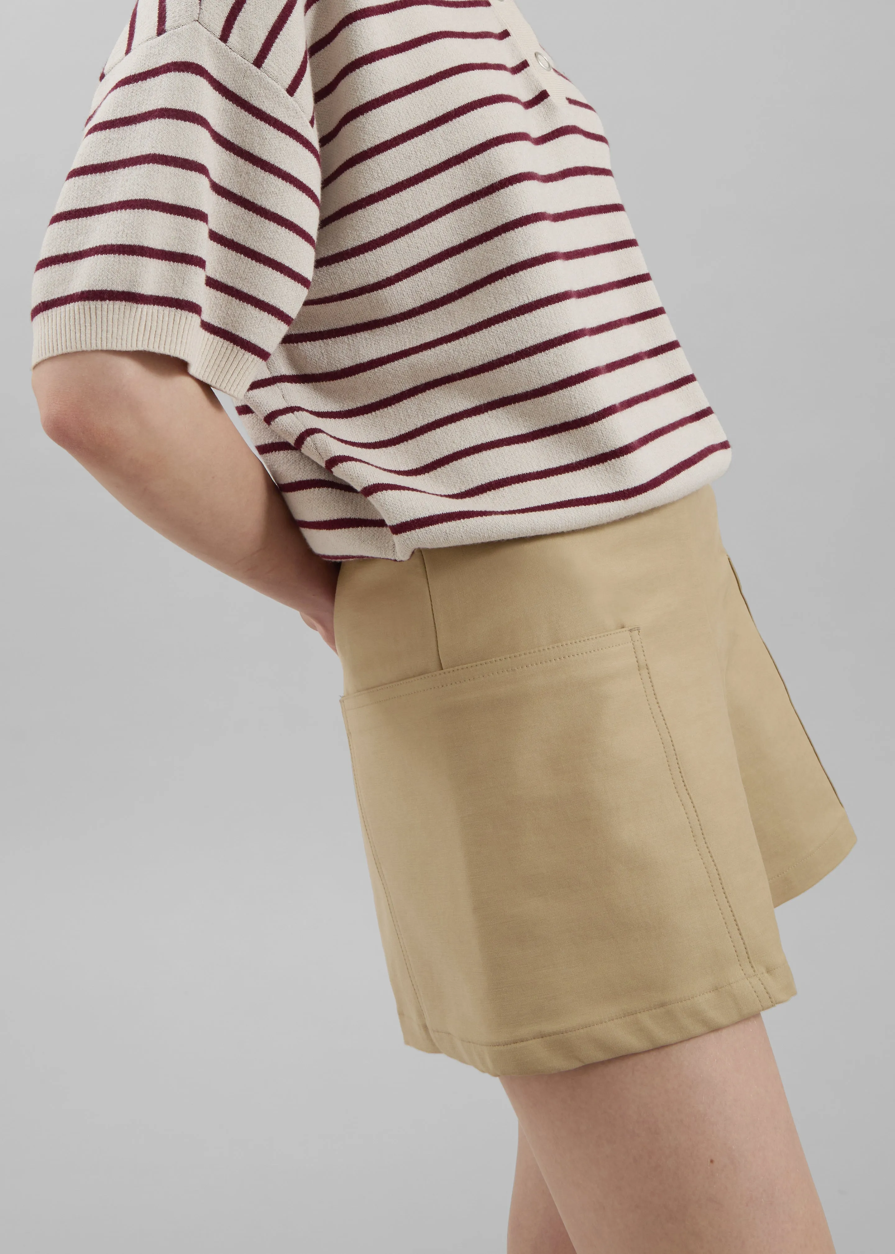 Bracey Soft Shorts - Camel sold by Frankie Shop product image thumbnail 4