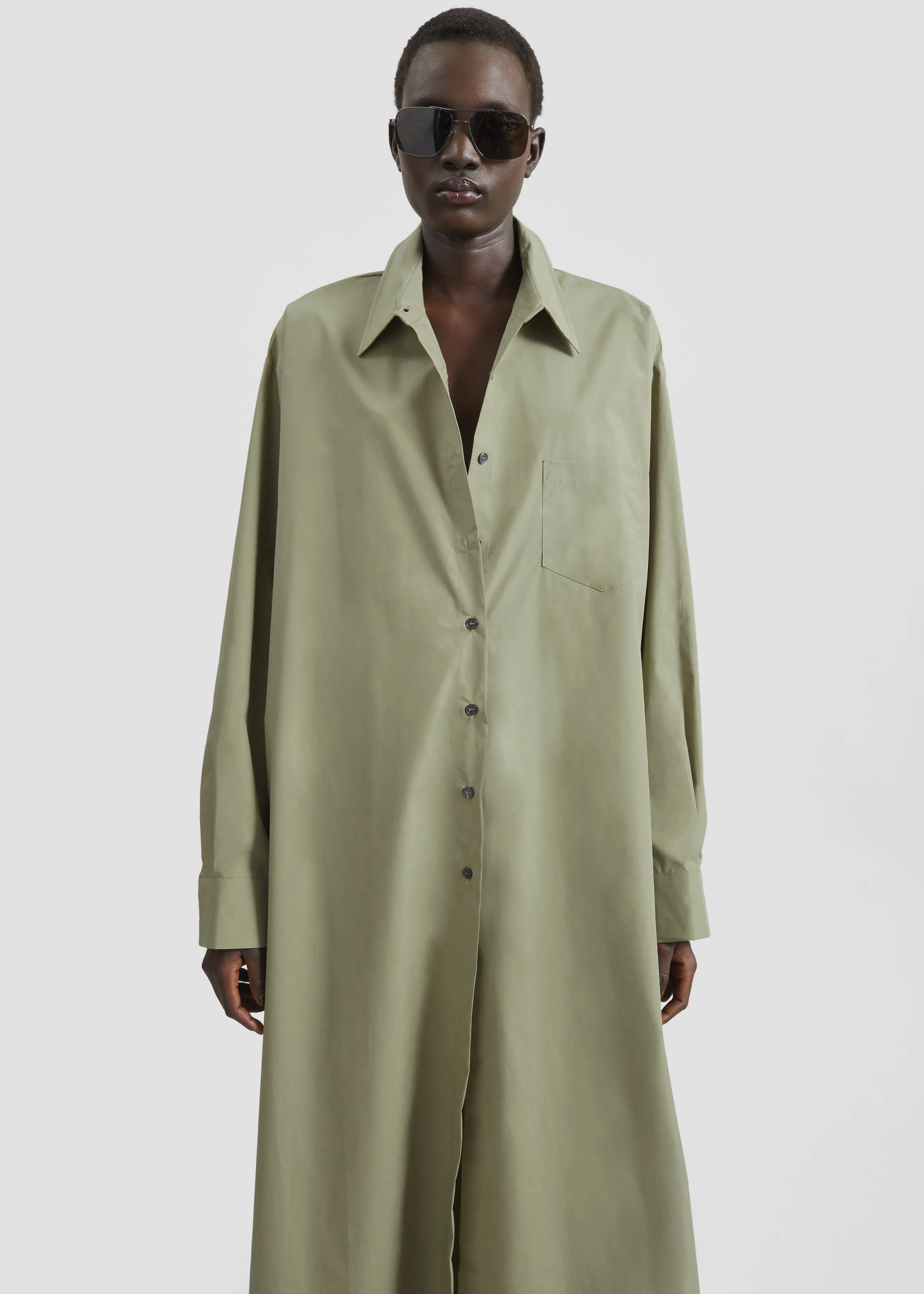 Avery Shirt Dress - Pale Olive sold by Frankie Shop product image thumbnail 2