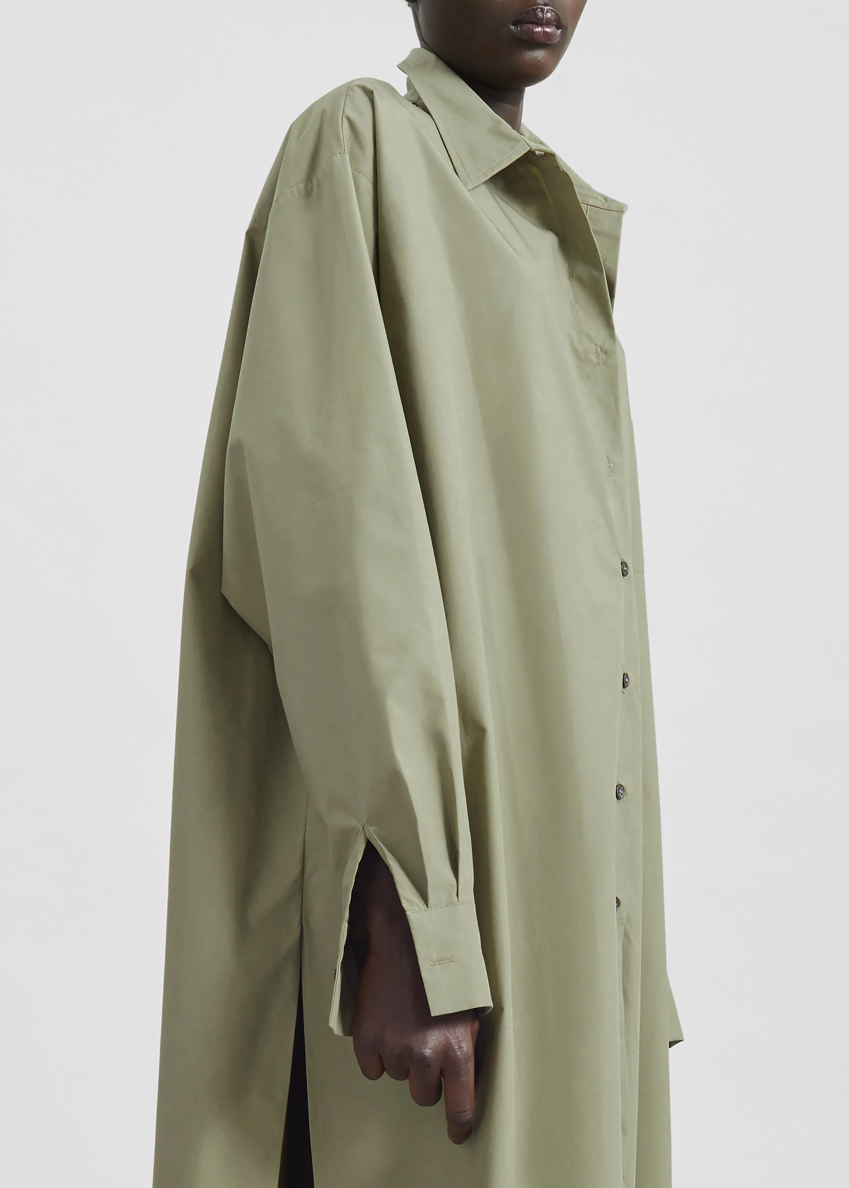 Avery Shirt Dress - Pale Olive sold by Frankie Shop product image thumbnail 4