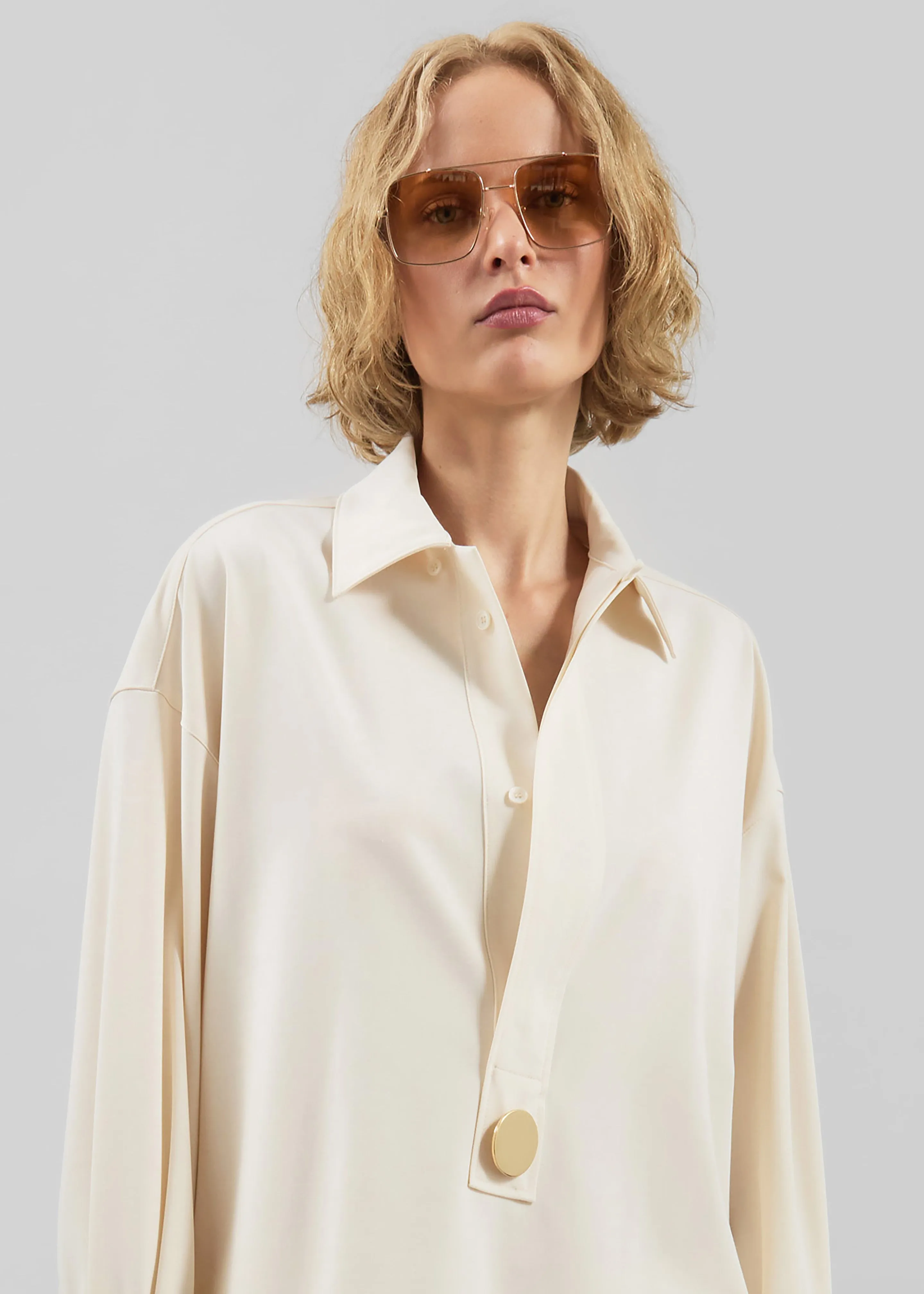 Darkpark Noel Tunic Style Shirt - Off-White sold by Frankie Shop product image thumbnail 5