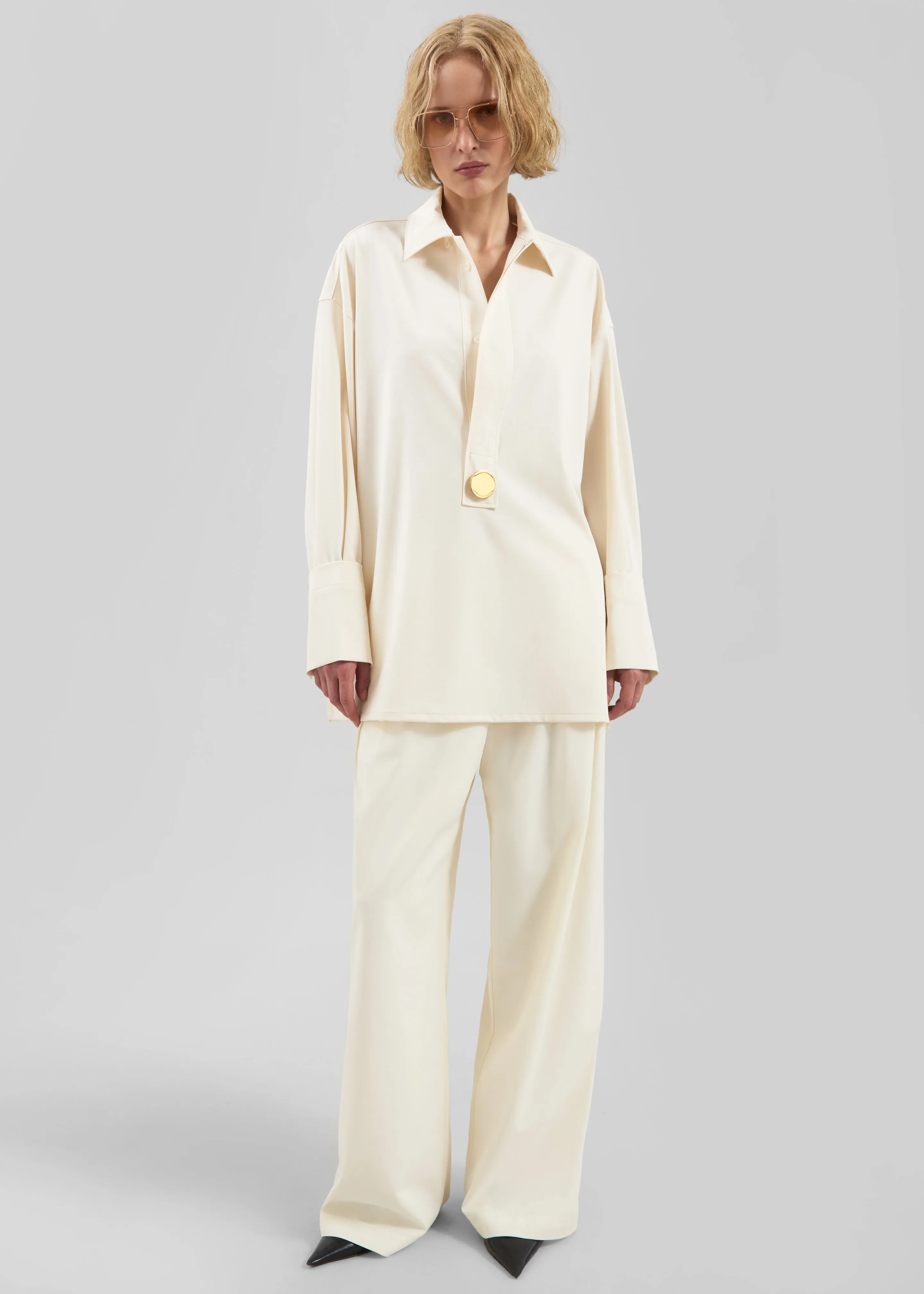 Darkpark Noel Tunic Style Shirt - Off-White sold by Frankie Shop product image thumbnail 3