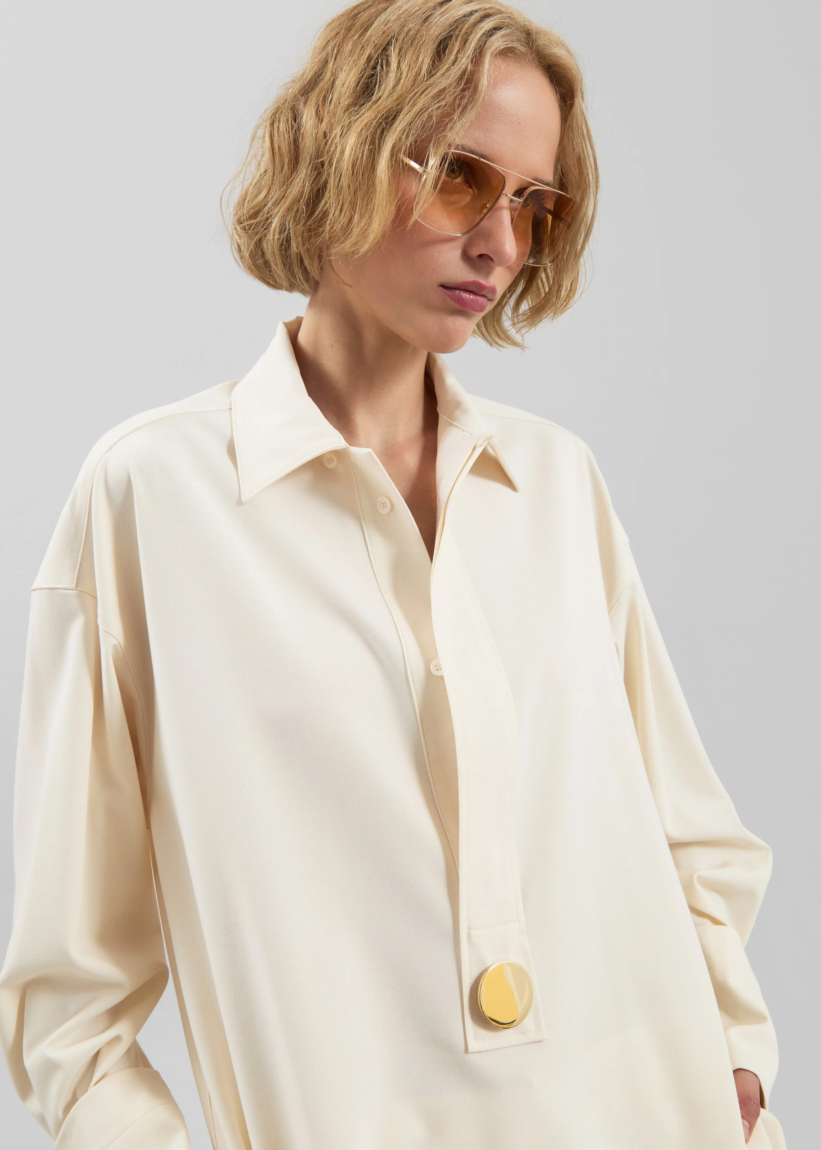 Darkpark Noel Tunic Style Shirt - Off-White sold by Frankie Shop product image thumbnail 2