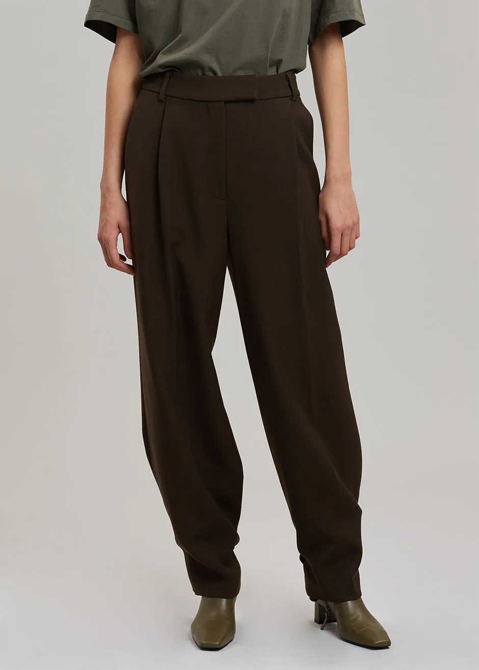 Zephyr Suit Trousers - Chocolate sold by Frankie Shop product image thumbnail 4