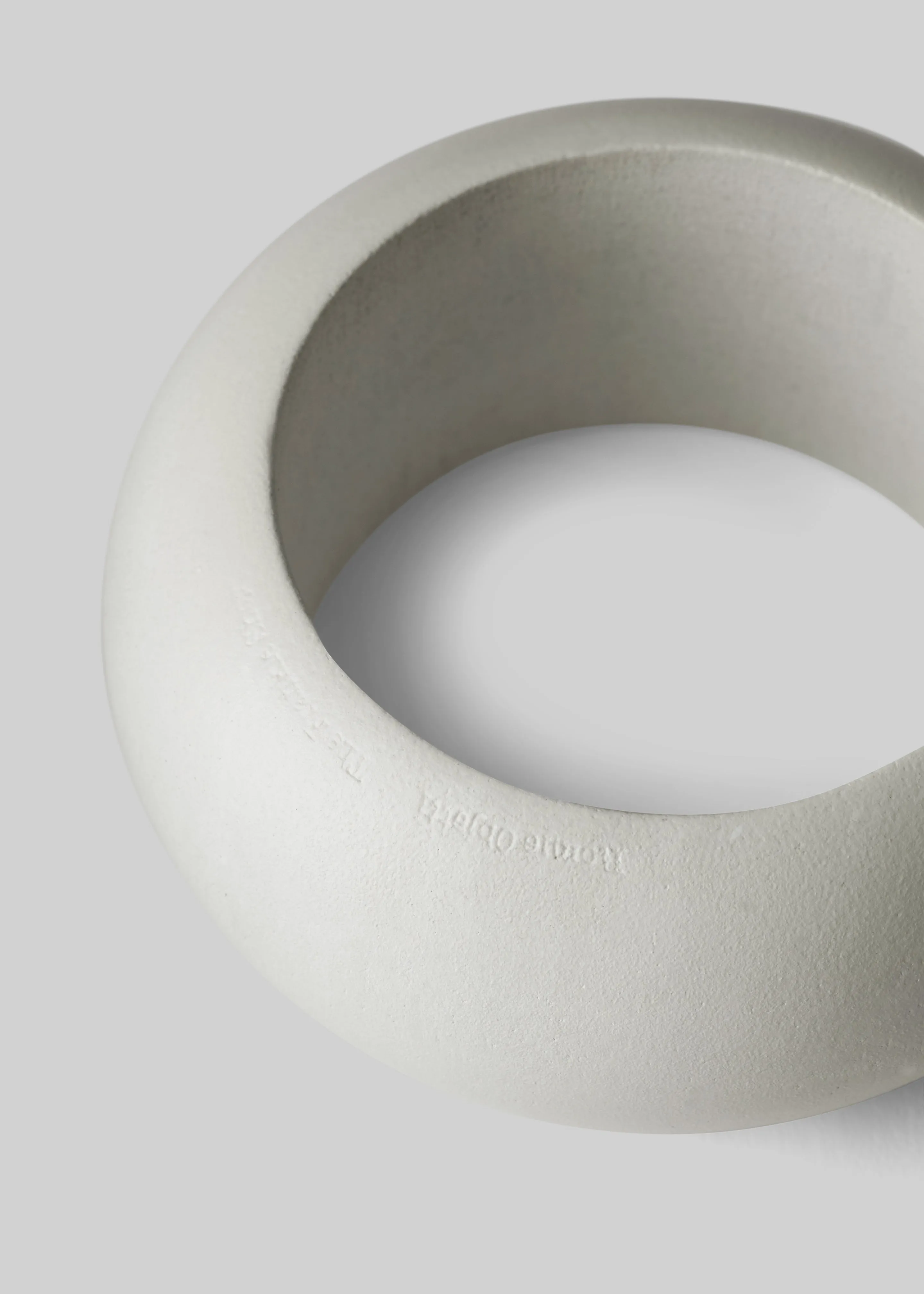 Romie Objetti x The Frankie Shop Round Bangle - Cement sold by Frankie Shop product image thumbnail 2