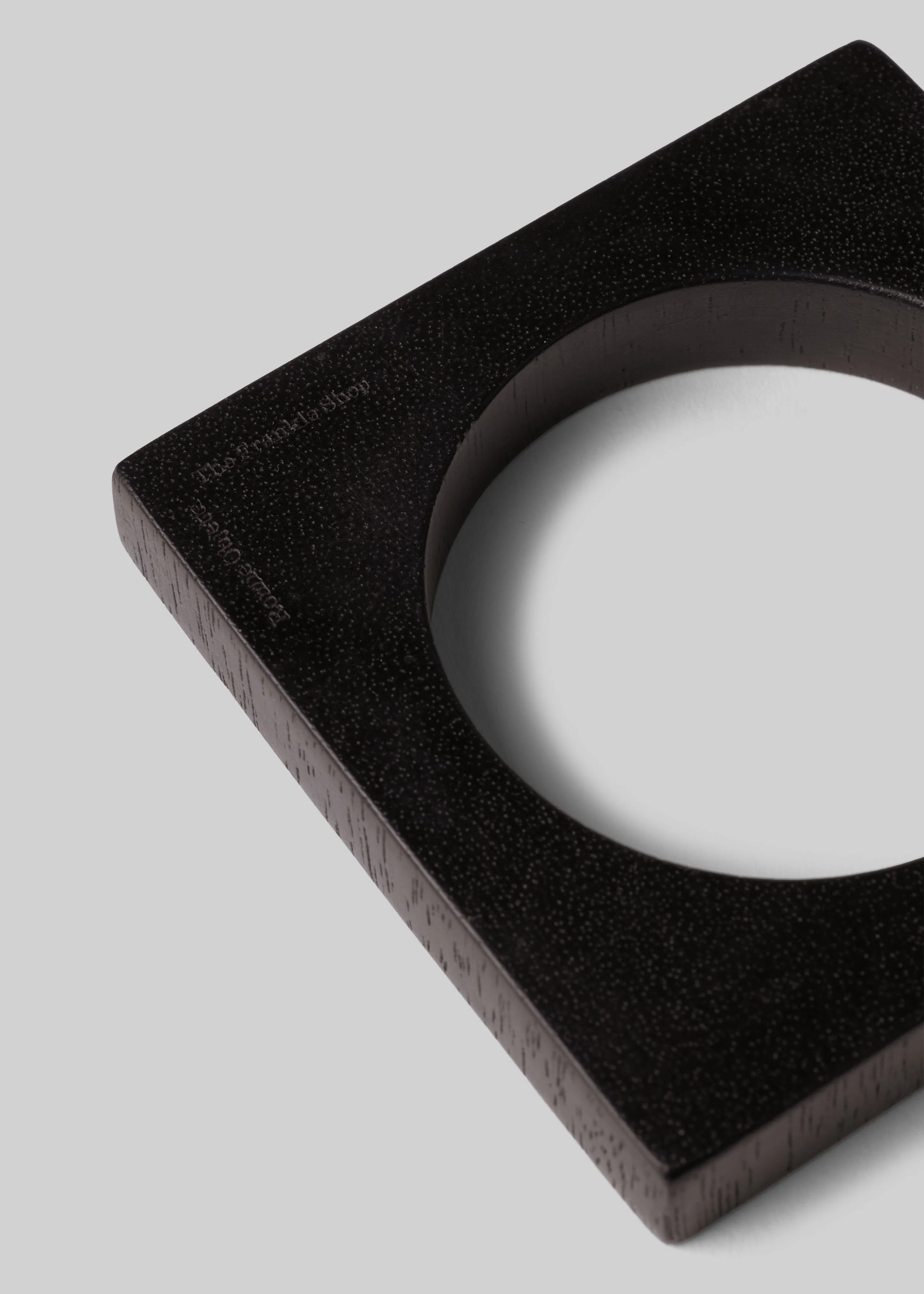 Romie Objetti x The Frankie Shop Chunky Square Bangle - Dark Brown sold by Frankie Shop product image thumbnail 2